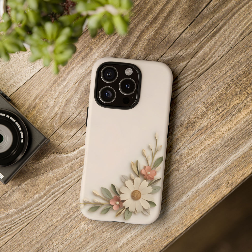 Daisy Blossom Tough Phone Case — Floral Protective iPhone Cover