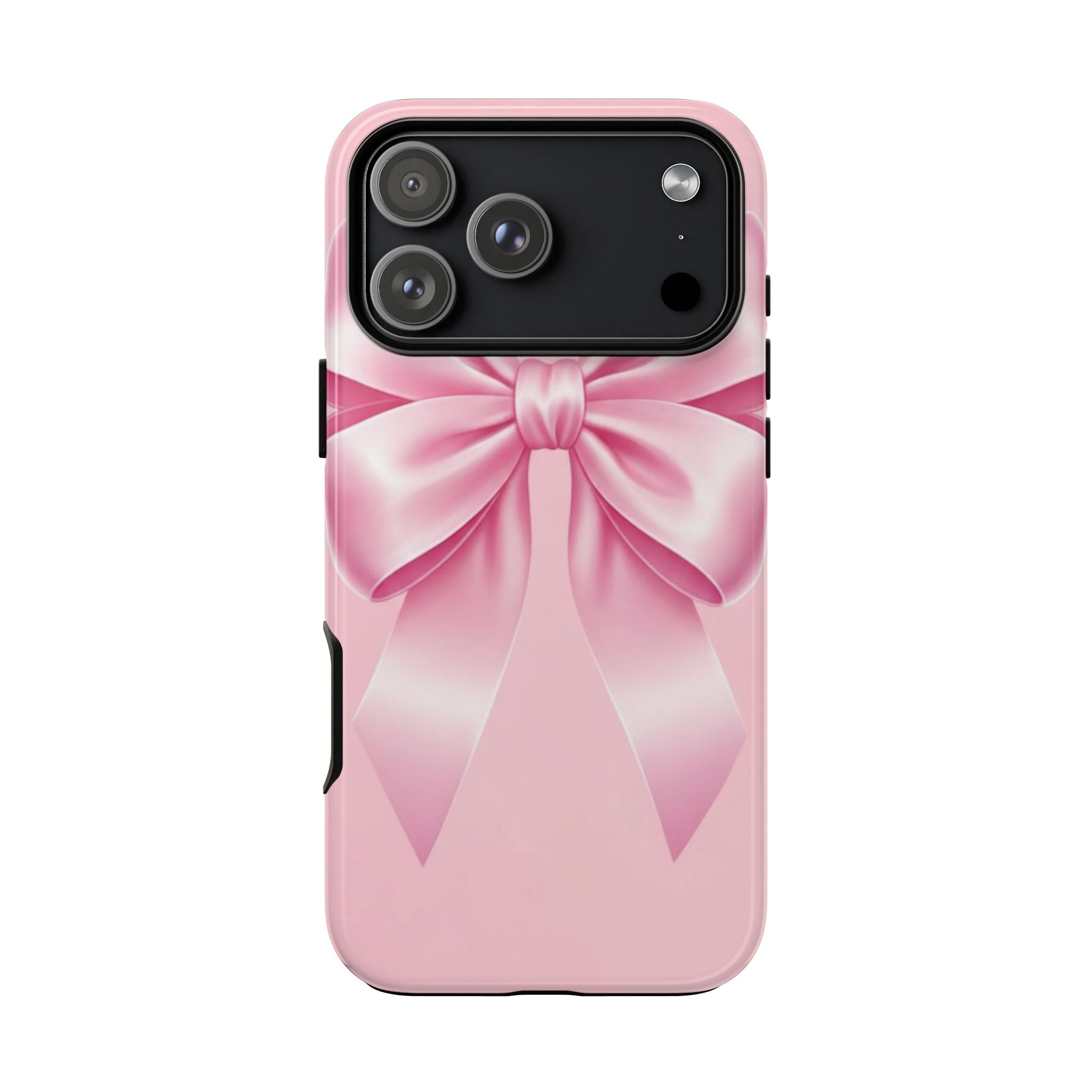 Coquette Pink Bow Phone Case, Cute Aesthetic iPhone Case, Soft Girl Bow Cover, Feminine Girly Phone Case