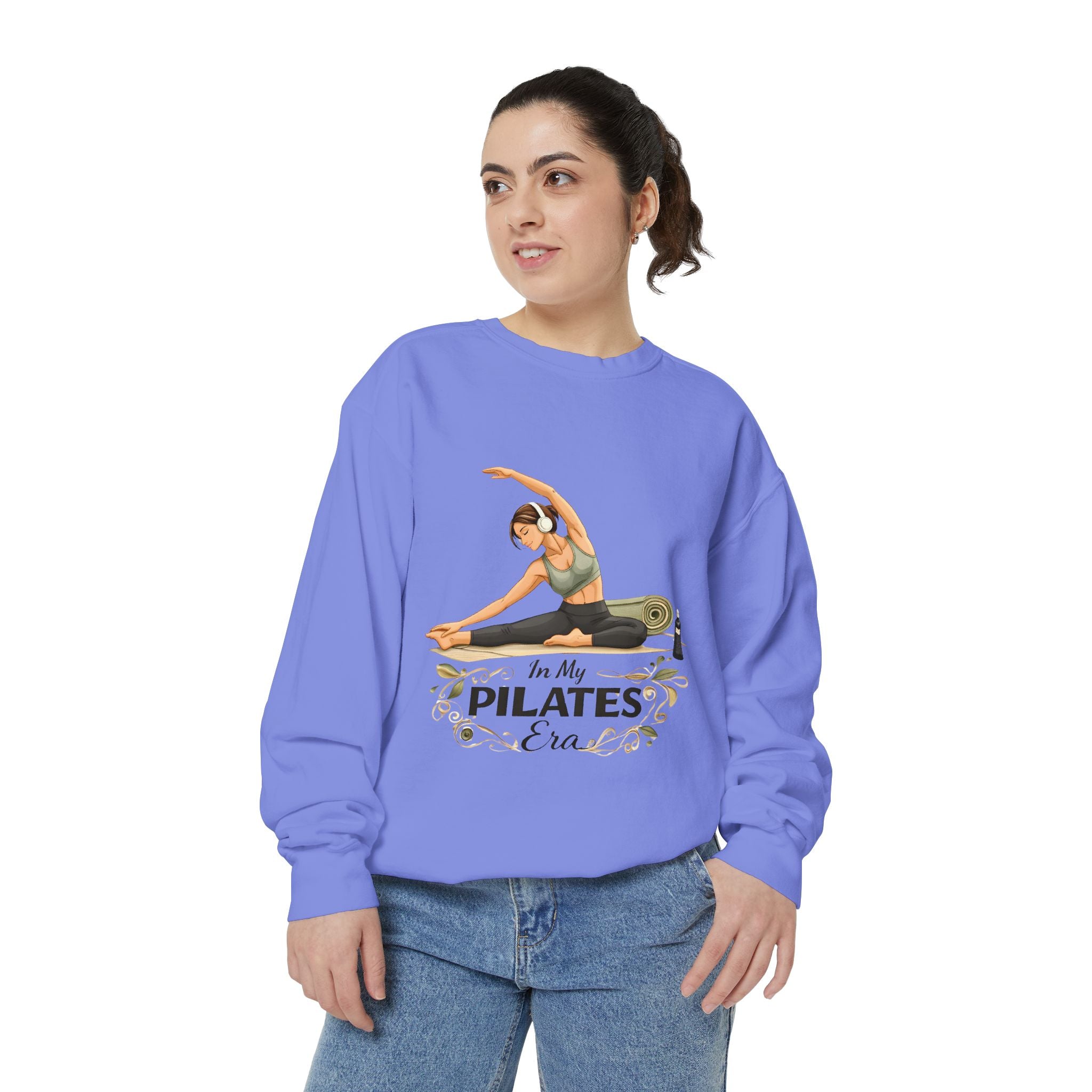 Pilates Era Sweatshirt - 'In My Pilates Era' Illustrated Fitness Crewneck