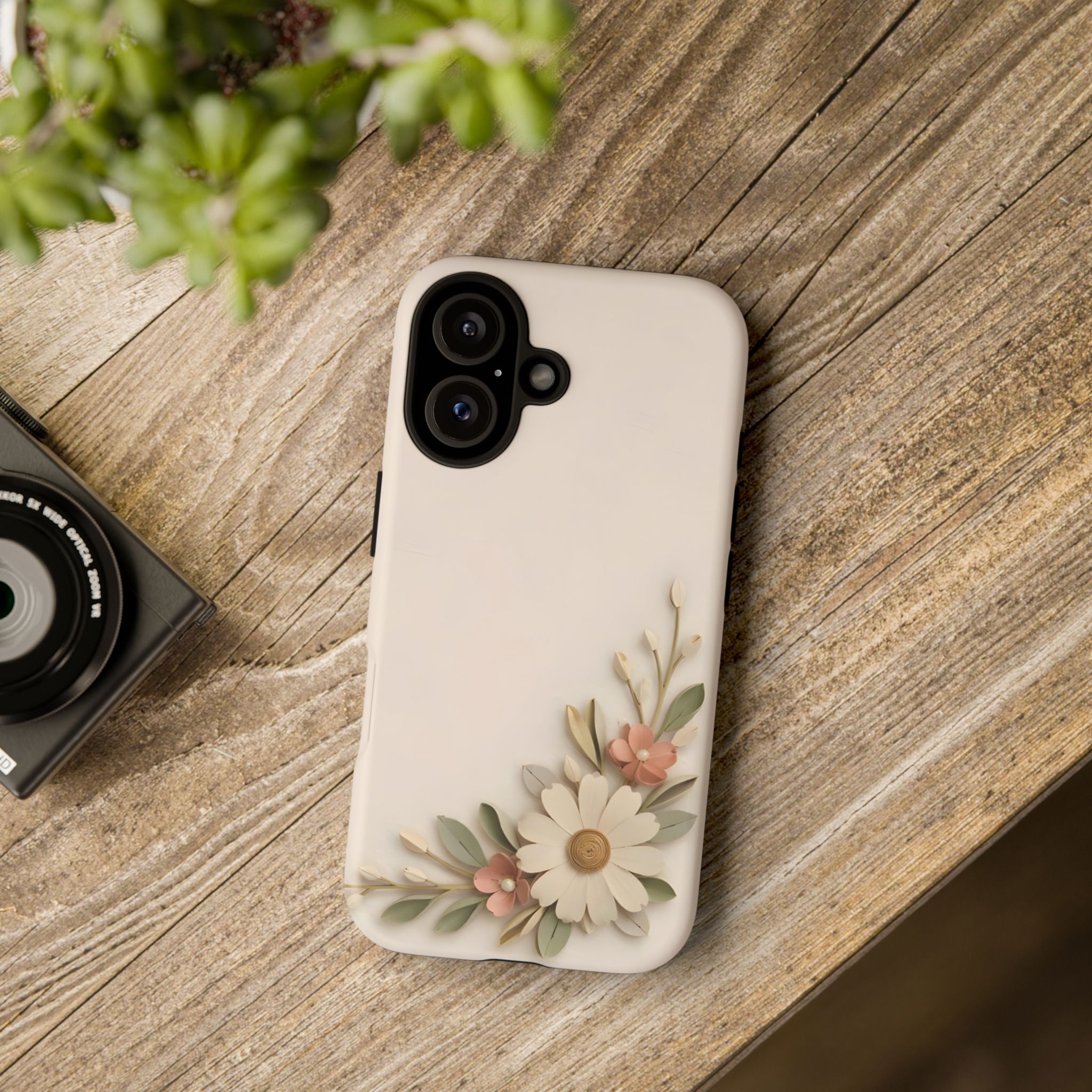Daisy Blossom Tough Phone Case — Floral Protective iPhone Cover