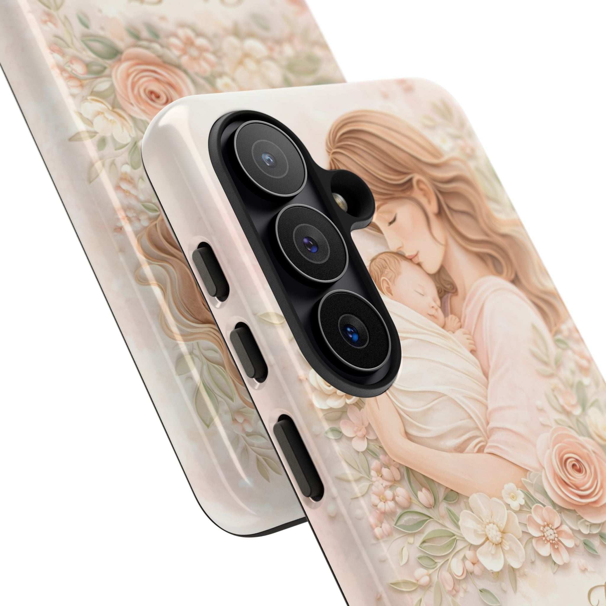 My First Mother's Day Floral Phone Case — Mom & Baby Protective Case