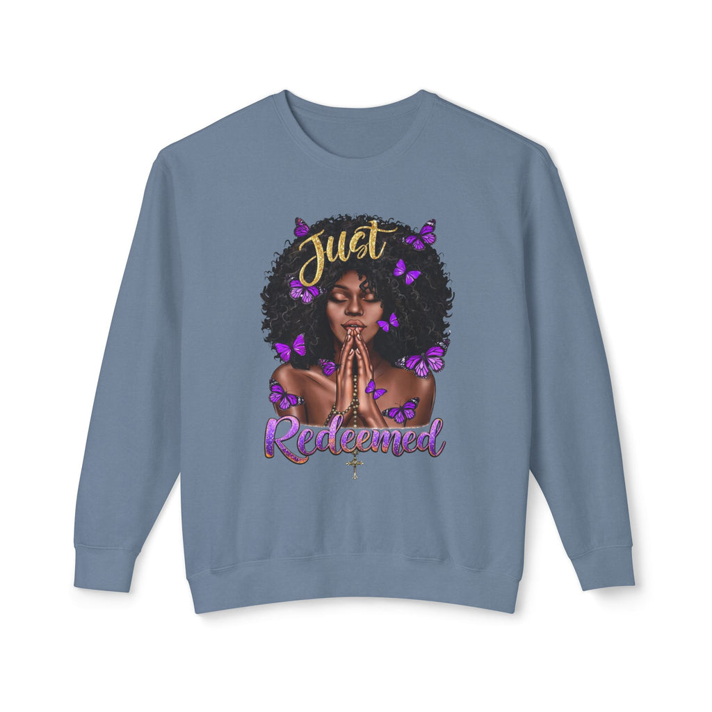 Redeemed Christian Afro Woman T-Shirt – Faith-Based Butterfly Design, Inspirational Black Woman Graphic Tee, Spiritual Gift for Women