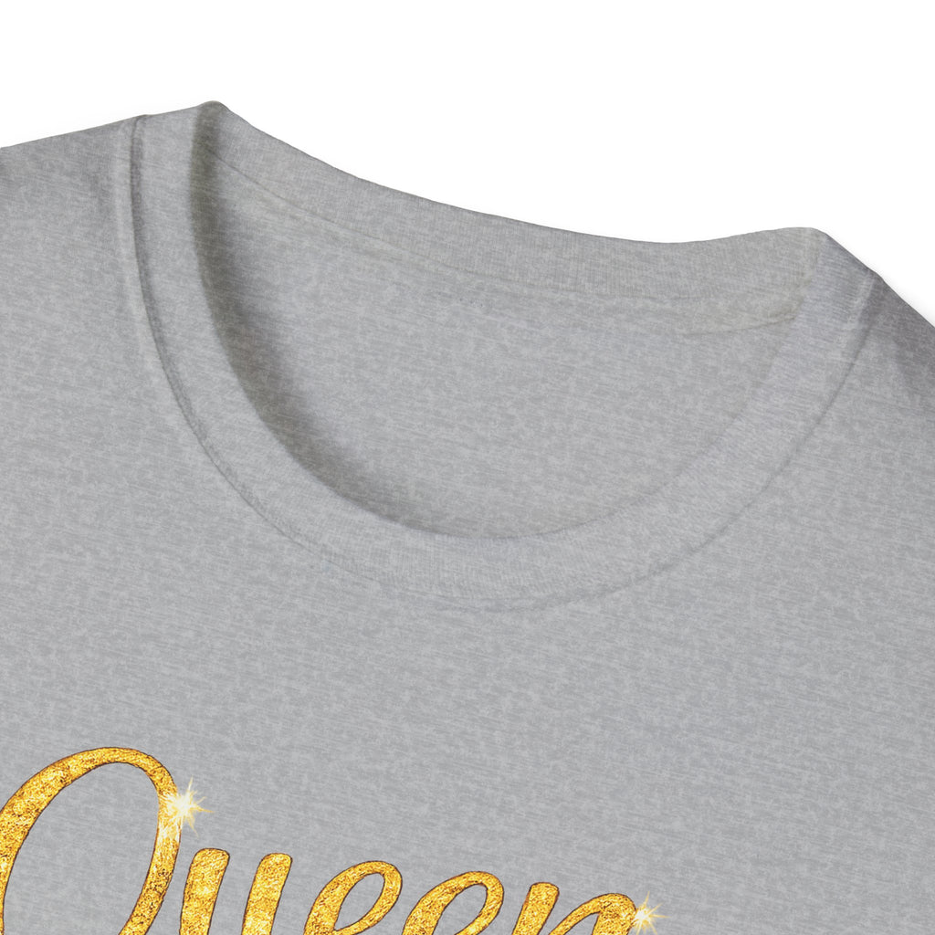 Queen Light Blue Boots Shirt – Pink Crown Graphic Tee, Cute Girly Streetwear, Fashion Queen Outfit, Trendy Women’s Statement T-Shirt