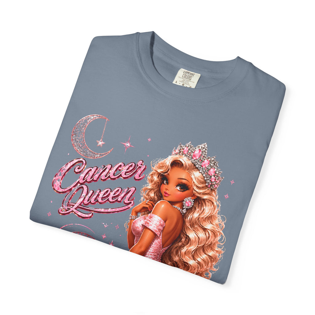 Cancer Queen Soft Heart Strong Soul Shirt – Zodiac Astrology Graphic Tee for Women, Pink Coquette Cancer Zodiac Birthday Gift, Trendy Astrology T-Shirt