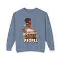 Chasing Goals Not People Hoodie – Motivational Aesthetic Black Woman Graphic Hoodie, Cozy Neutral Streetwear, Empowered Women Sweatshirt