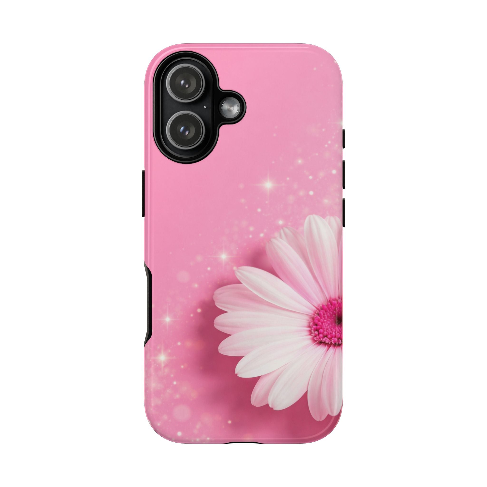 Pink Daisy Phone Case, Aesthetic Floral iPhone & Samsung Case, Cute Flower Phone Cover, Soft Girl Coquette Case, Feminine Pink Case