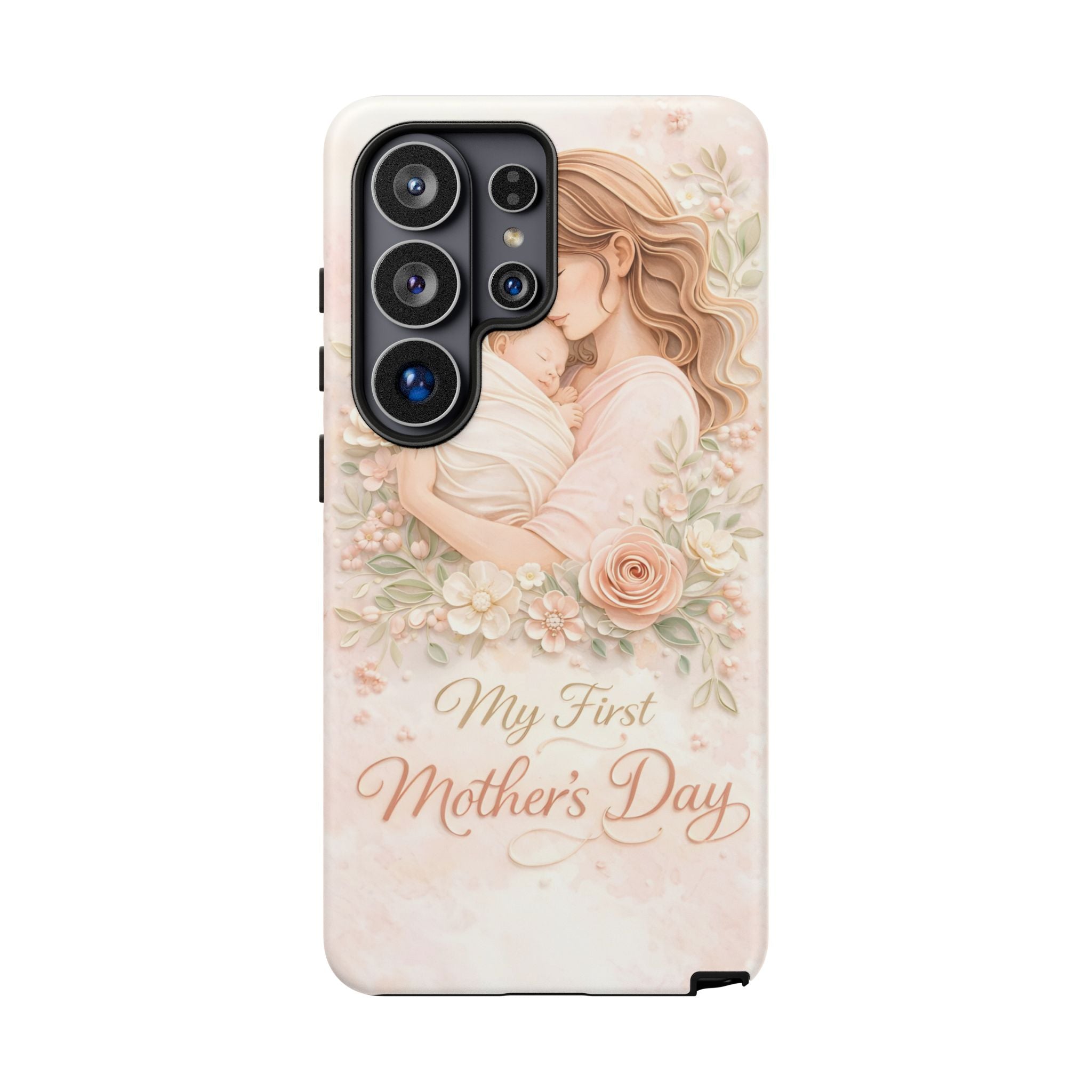 My First Mother's Day Floral Phone Case — Mom & Baby Protective Case