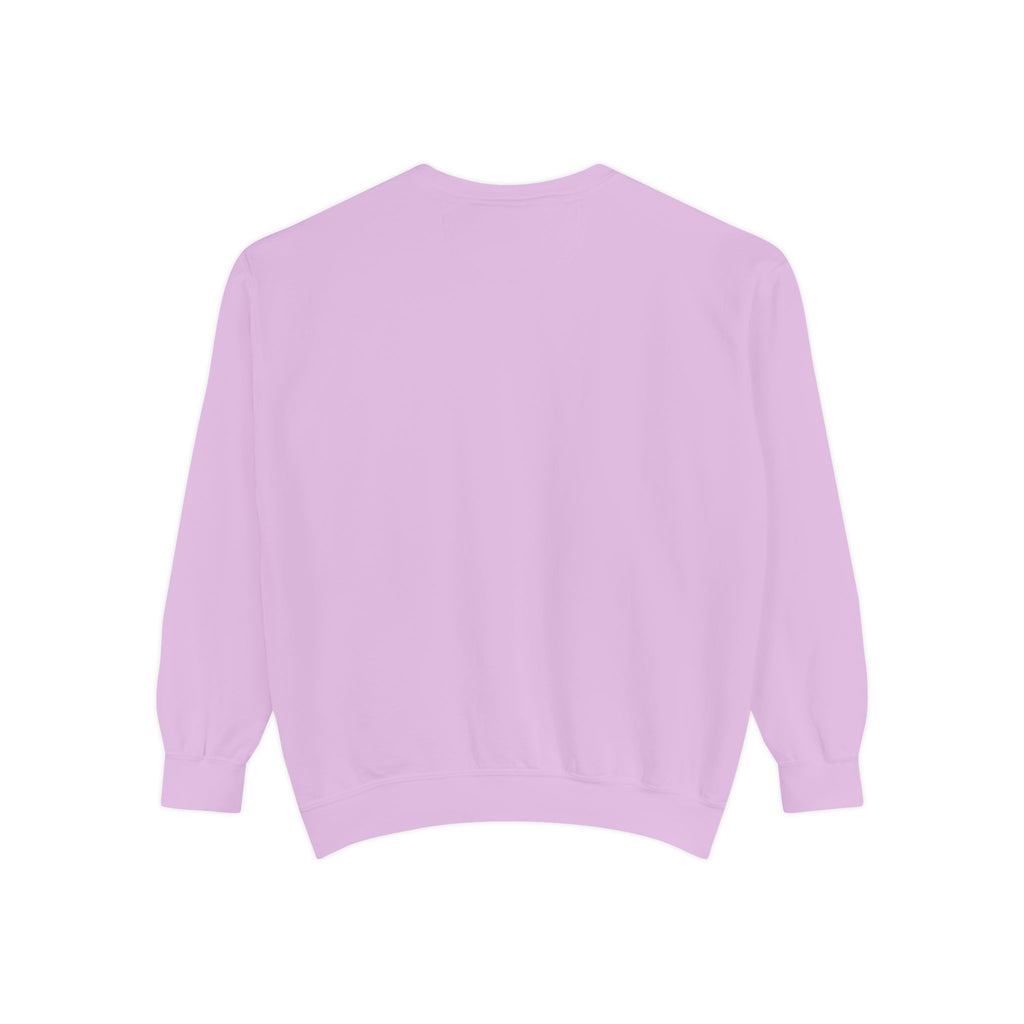 Even In The Midst I See God Sweatshirt – Faith-Based Floral Graphic Crewneck, Inspirational Christian Women’s Sweatshirt, Purple & Gold Aesthetic