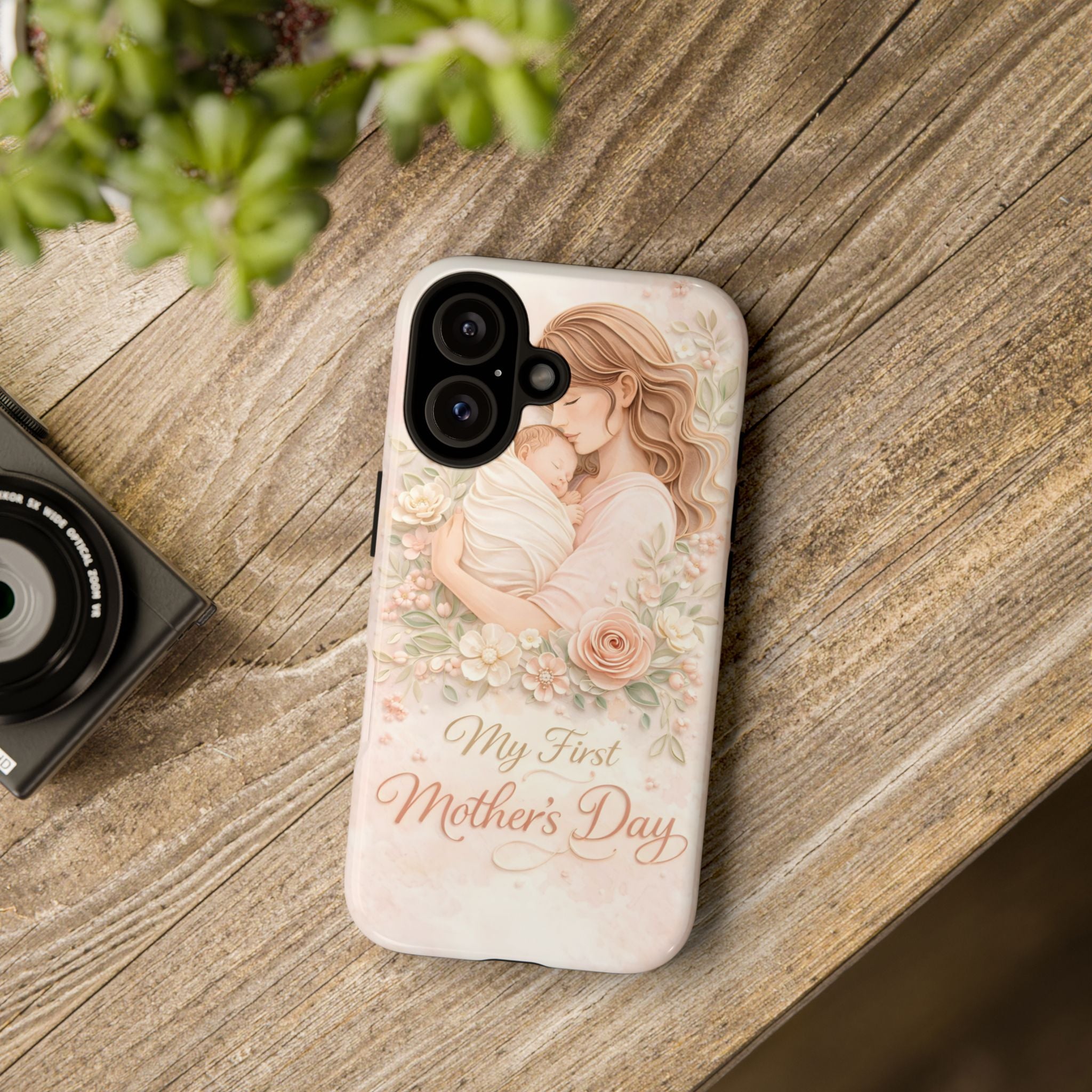 My First Mother's Day Floral Phone Case — Mom & Baby Protective Case