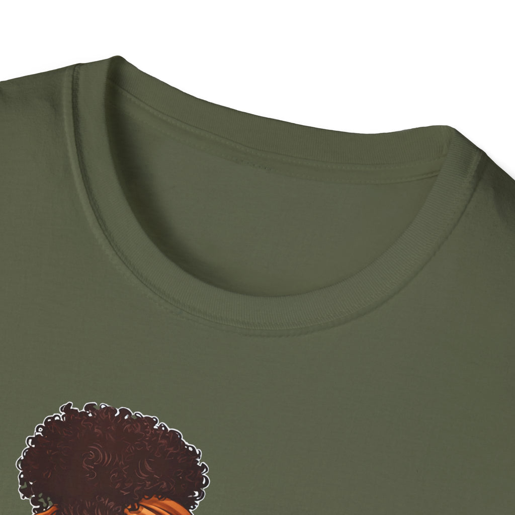 Chasing Goals Not People T-Shirt — Motivational Afro Woman Graphic Tee