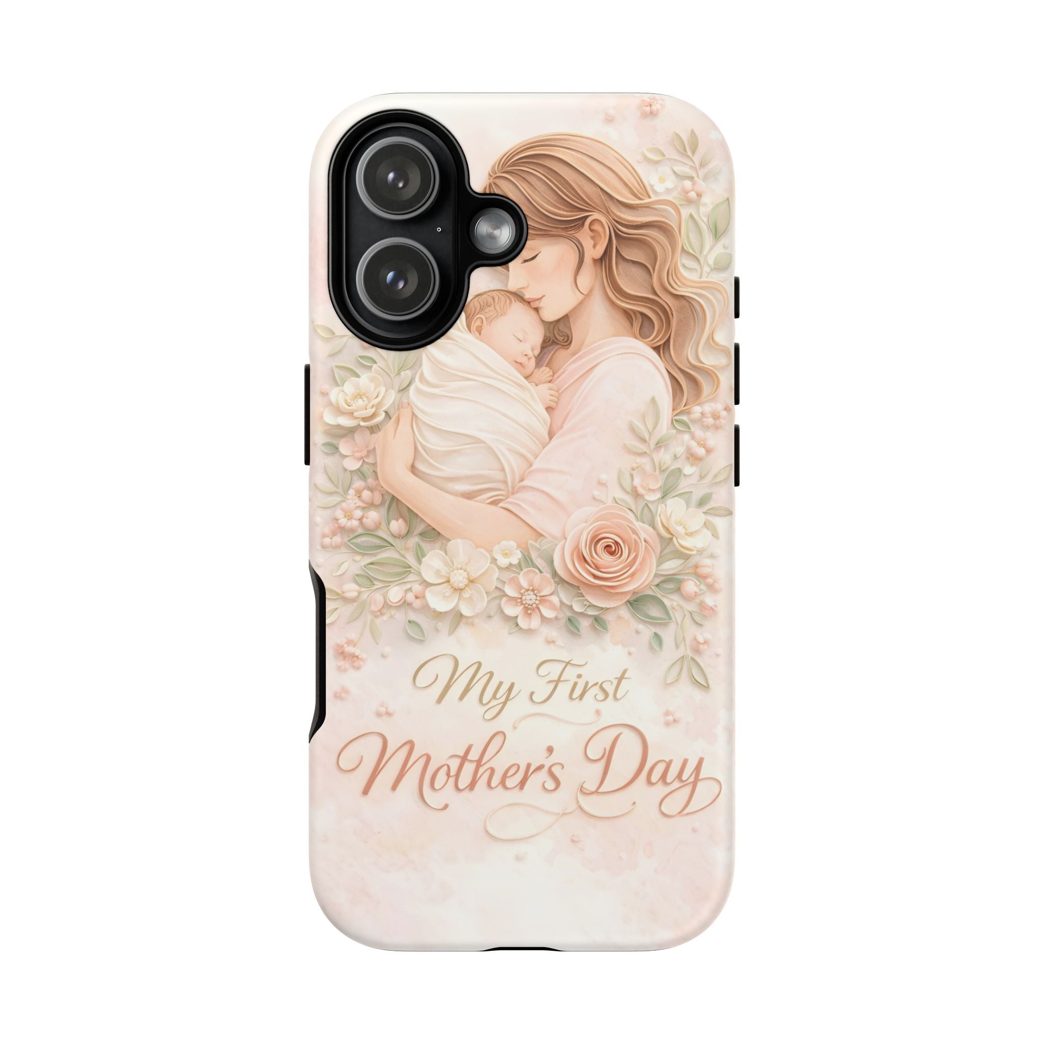 My First Mother's Day Floral Phone Case — Mom & Baby Protective Case