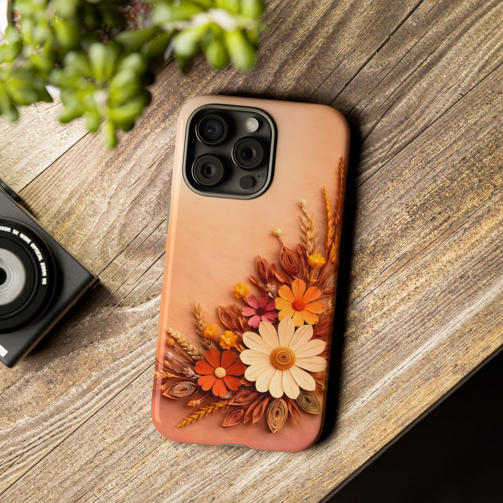 Floral Daisies Phone Case — Autumn Bouquet Protective iPhone Cover