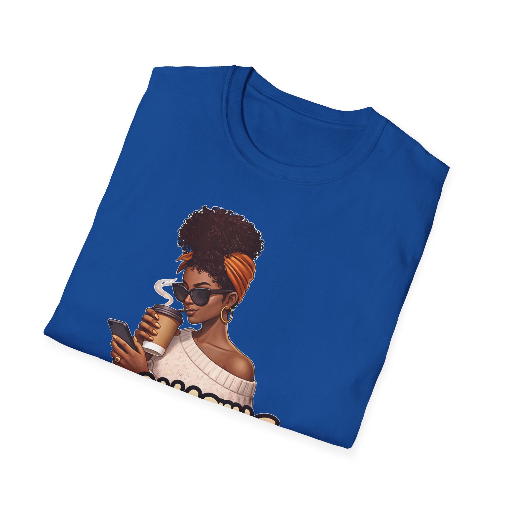 Chasing Goals Not People T-Shirt — Motivational Afro Woman Graphic Tee