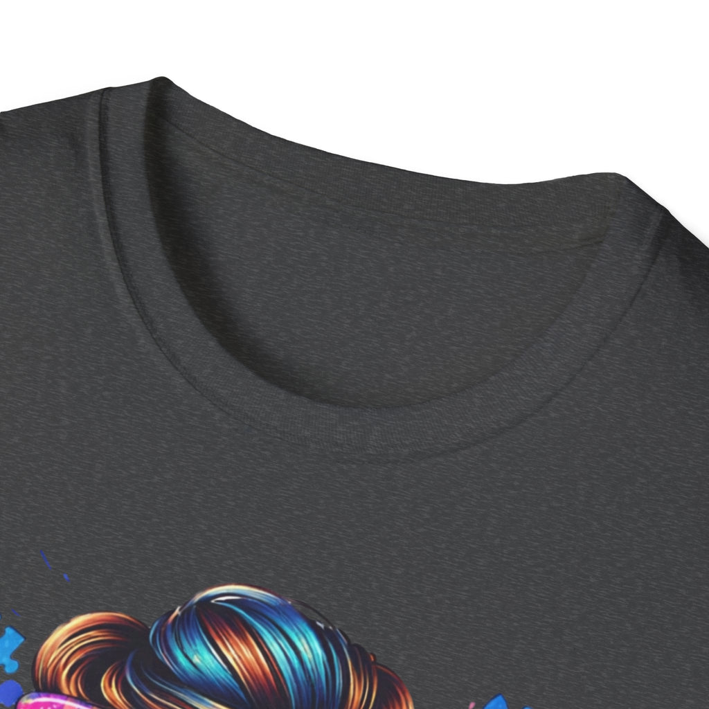 Autism Mom T-Shirt — Colorful Puzzle Heart Design for Proud Moms