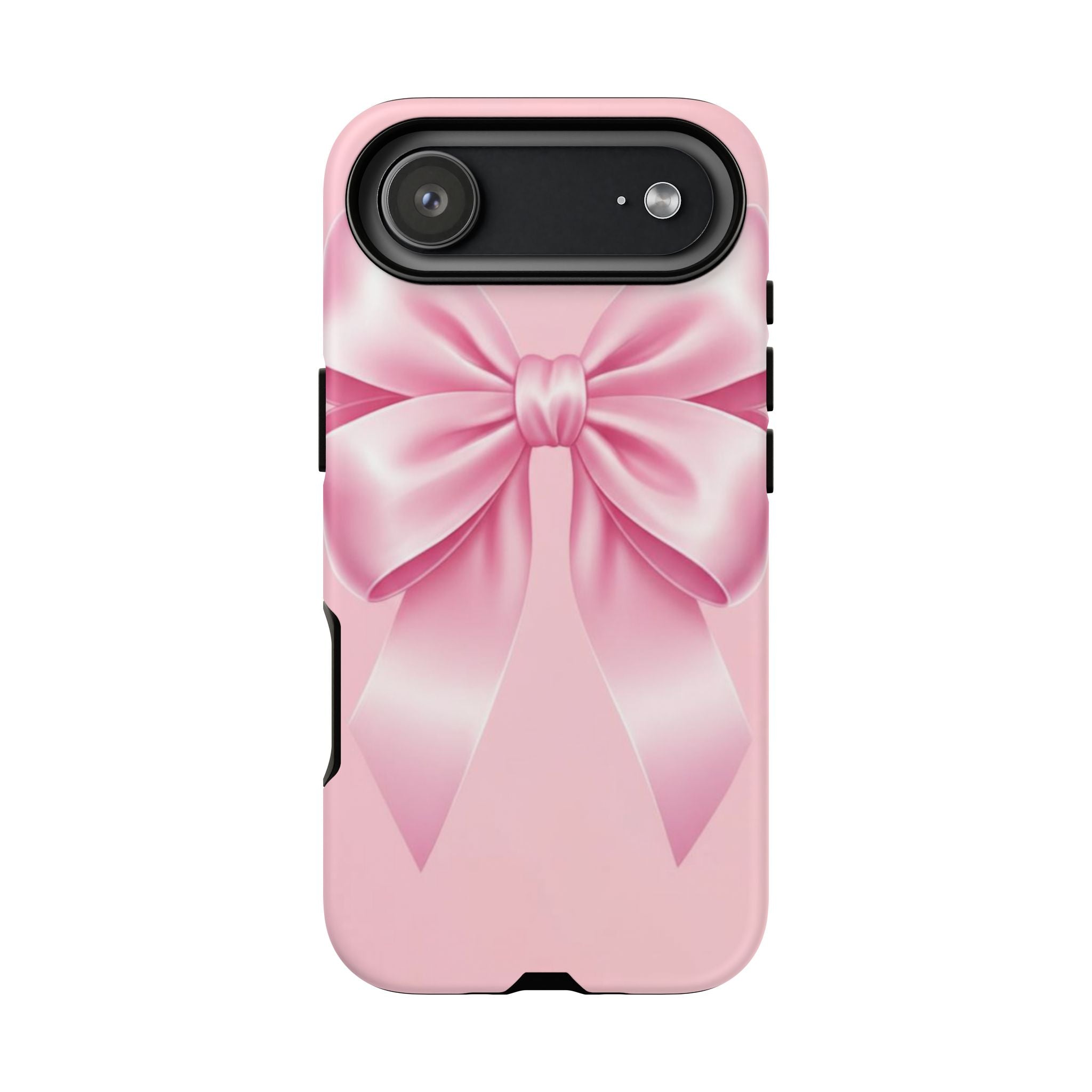 Coquette Pink Bow Phone Case, Cute Aesthetic iPhone Case, Soft Girl Bow Cover, Feminine Girly Phone Case