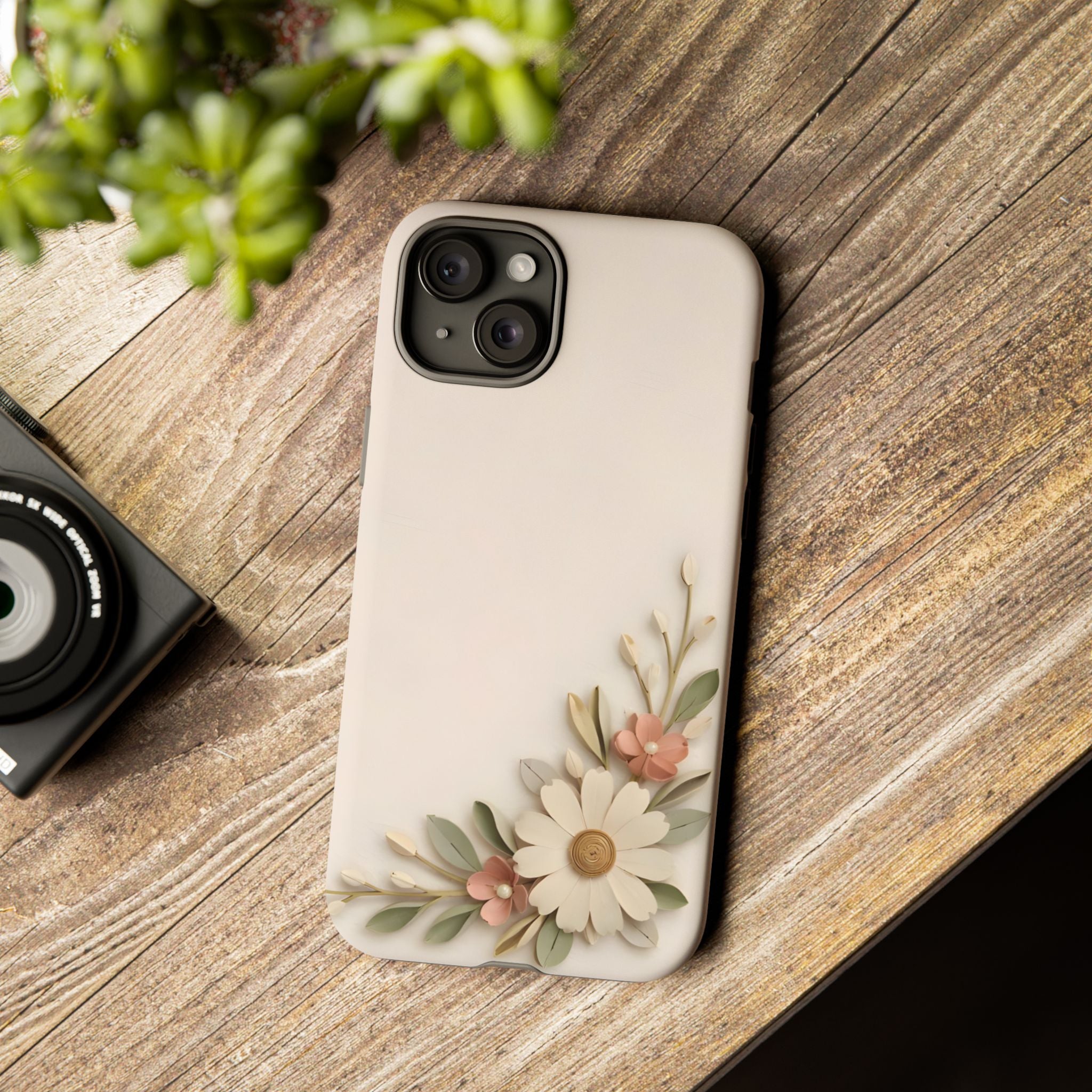 Daisy Blossom Tough Phone Case — Floral Protective iPhone Cover