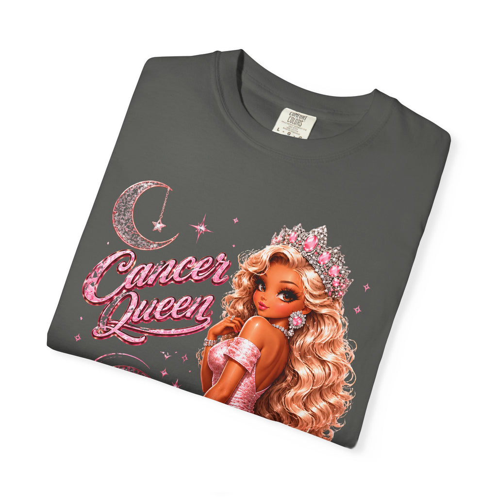 Cancer Queen Soft Heart Strong Soul Shirt – Zodiac Astrology Graphic Tee for Women, Pink Coquette Cancer Zodiac Birthday Gift, Trendy Astrology T-Shirt