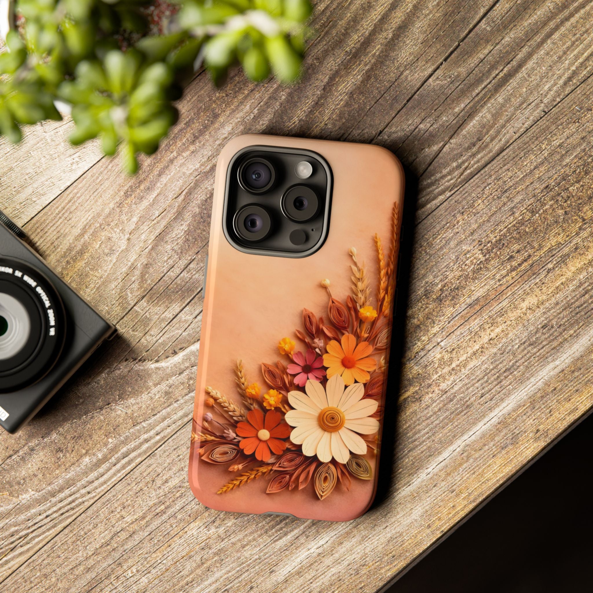 Floral Daisies Phone Case — Autumn Bouquet Protective iPhone Cover