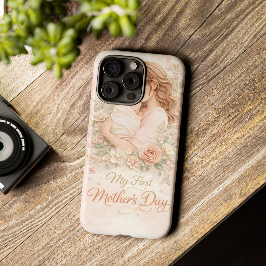 My First Mother's Day Floral Phone Case — Mom & Baby Protective Case