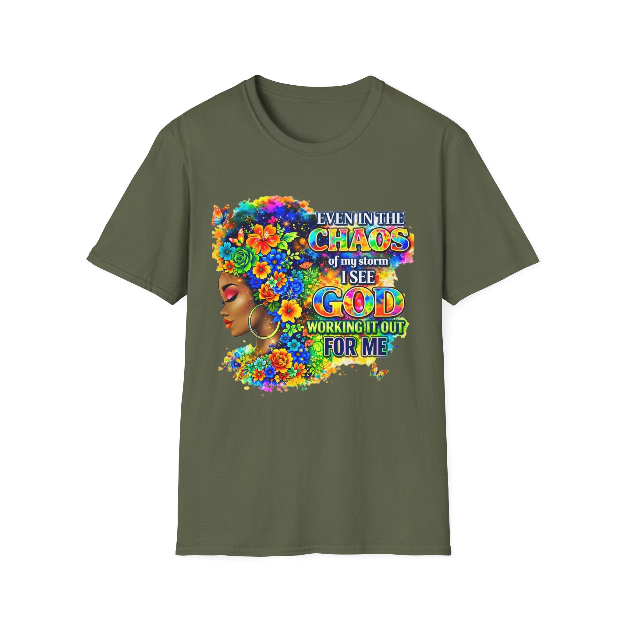 Faithful in the Storm T-Shirt — "Even in the Chaos of My Storm I See God Working It Out for Me"