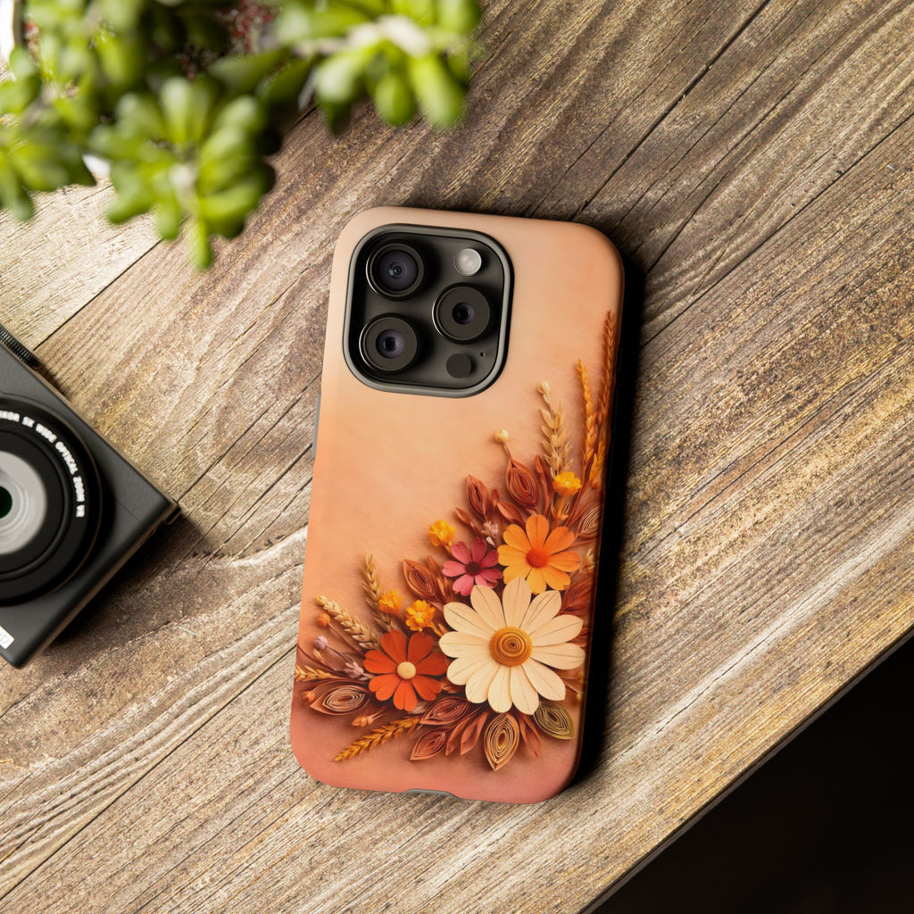 Floral Daisies Phone Case — Autumn Bouquet Protective iPhone Cover