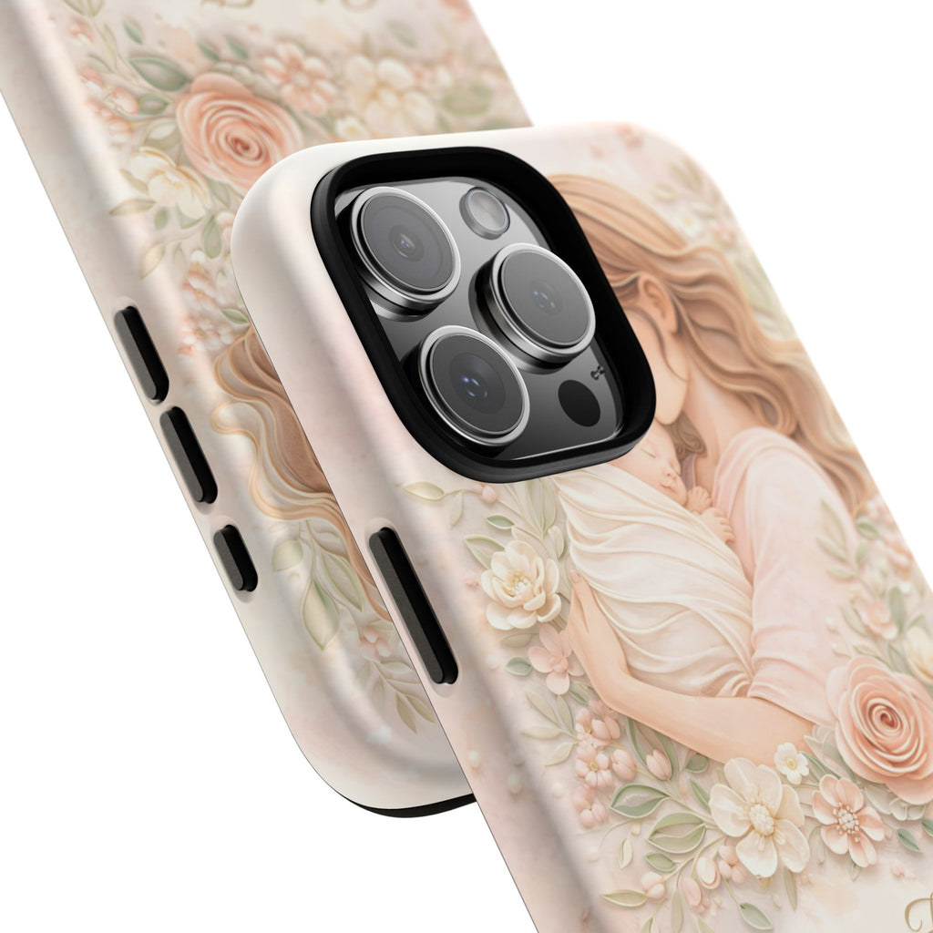 My First Mother's Day Floral Phone Case — Mom & Baby Protective Case