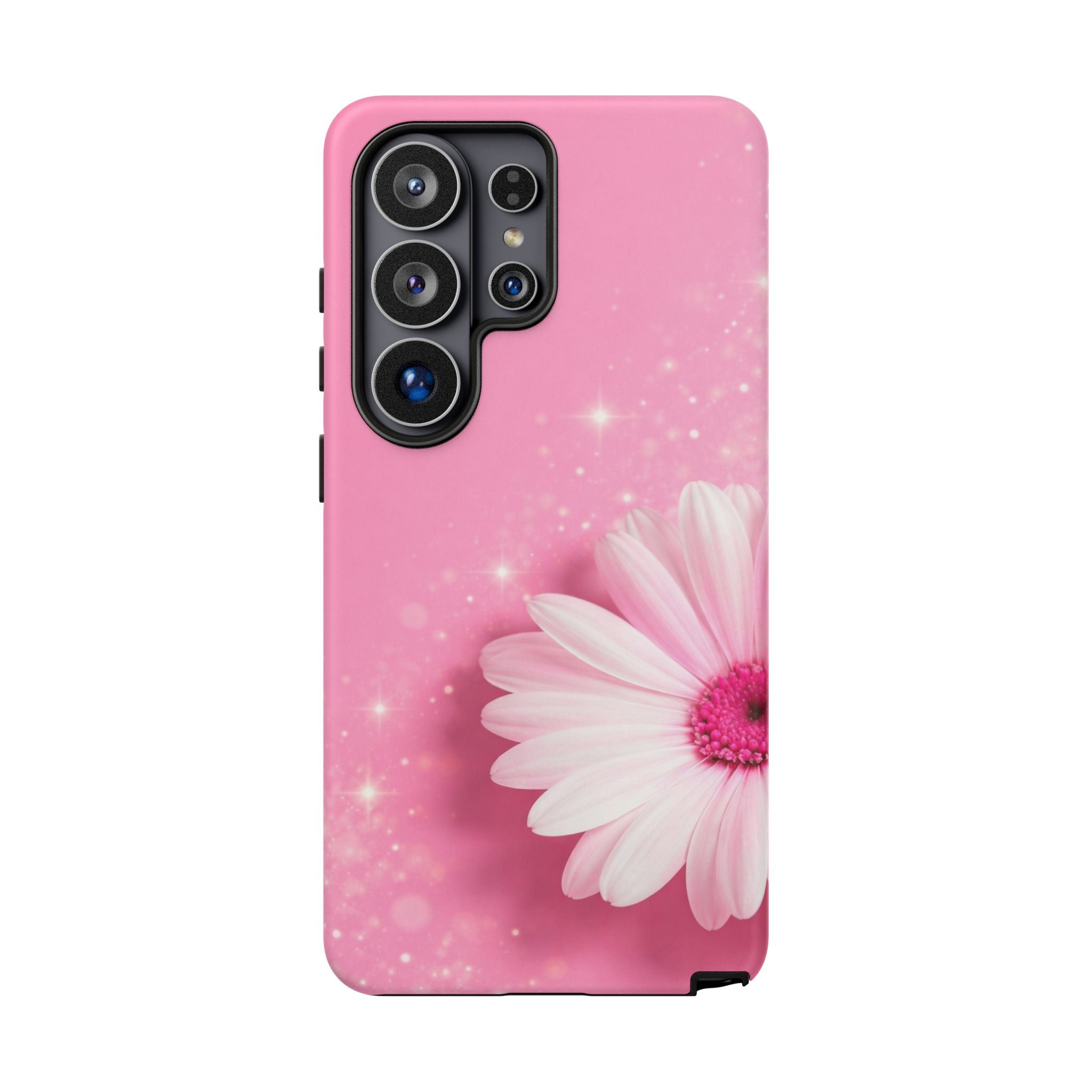 Pink Daisy Phone Case, Aesthetic Floral iPhone & Samsung Case, Cute Flower Phone Cover, Soft Girl Coquette Case, Feminine Pink Case