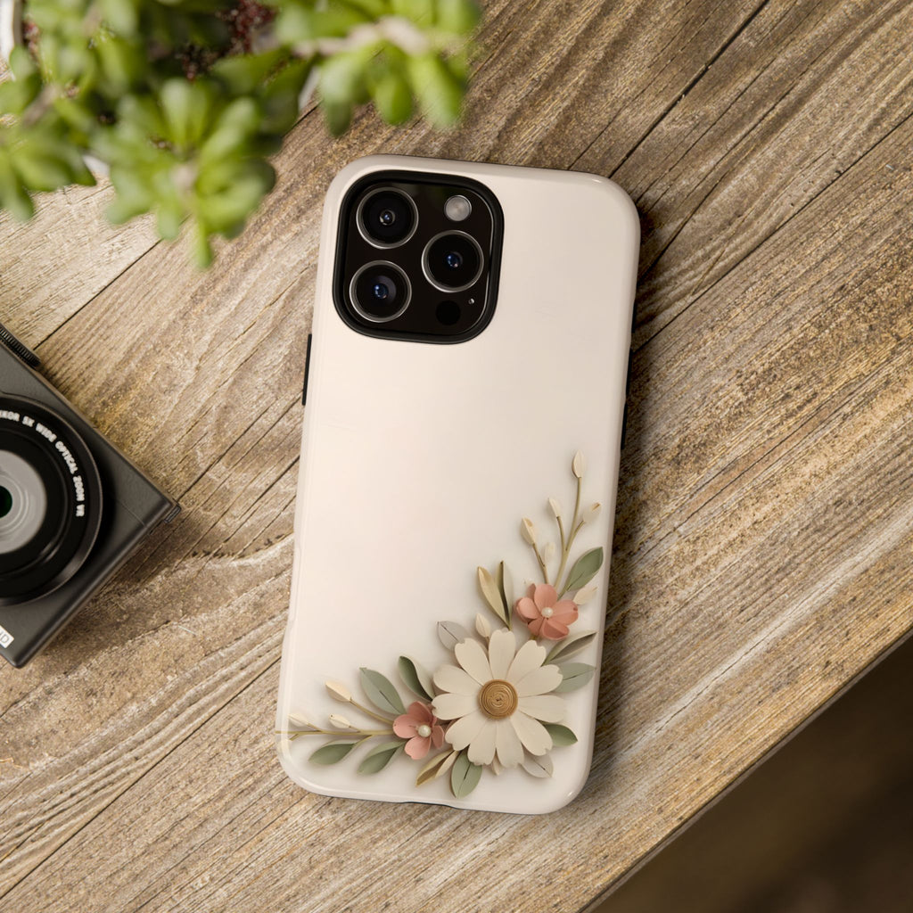 Daisy Blossom Tough Phone Case — Floral Protective iPhone Cover