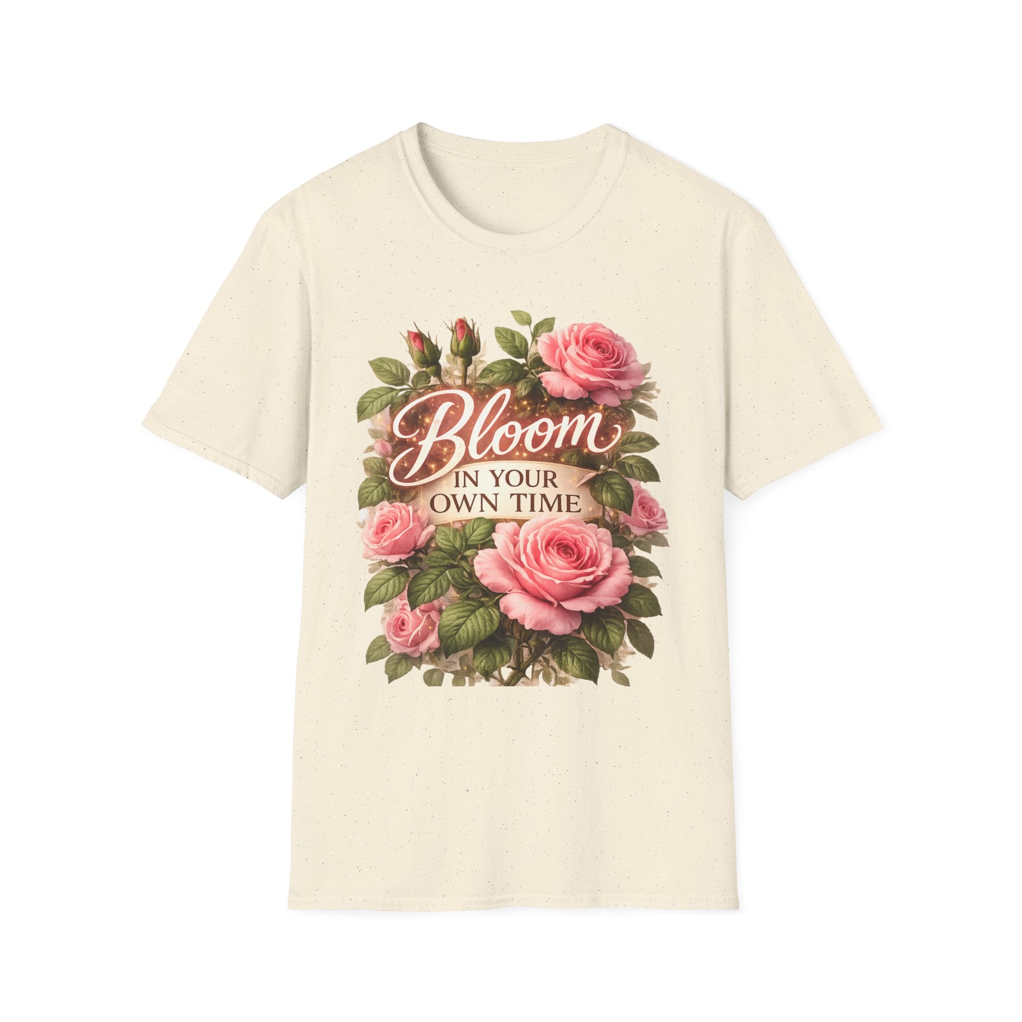 Inspirational Flower Shirt for Women, Bloom In Your Own Time Tee, Self Love Gift, Birthday Gift for Her, Cute Floral Shirt