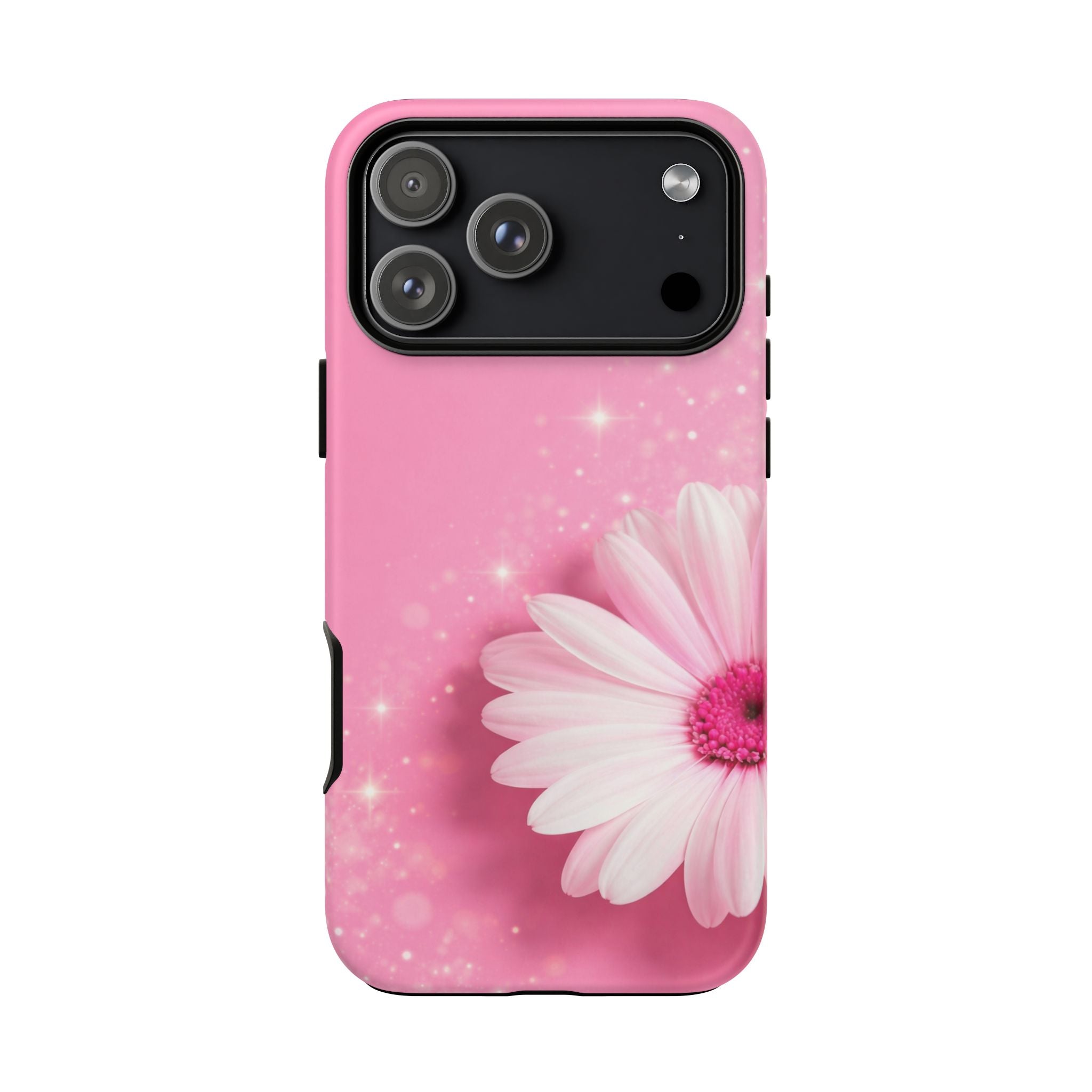 Pink Daisy Phone Case, Aesthetic Floral iPhone & Samsung Case, Cute Flower Phone Cover, Soft Girl Coquette Case, Feminine Pink Case