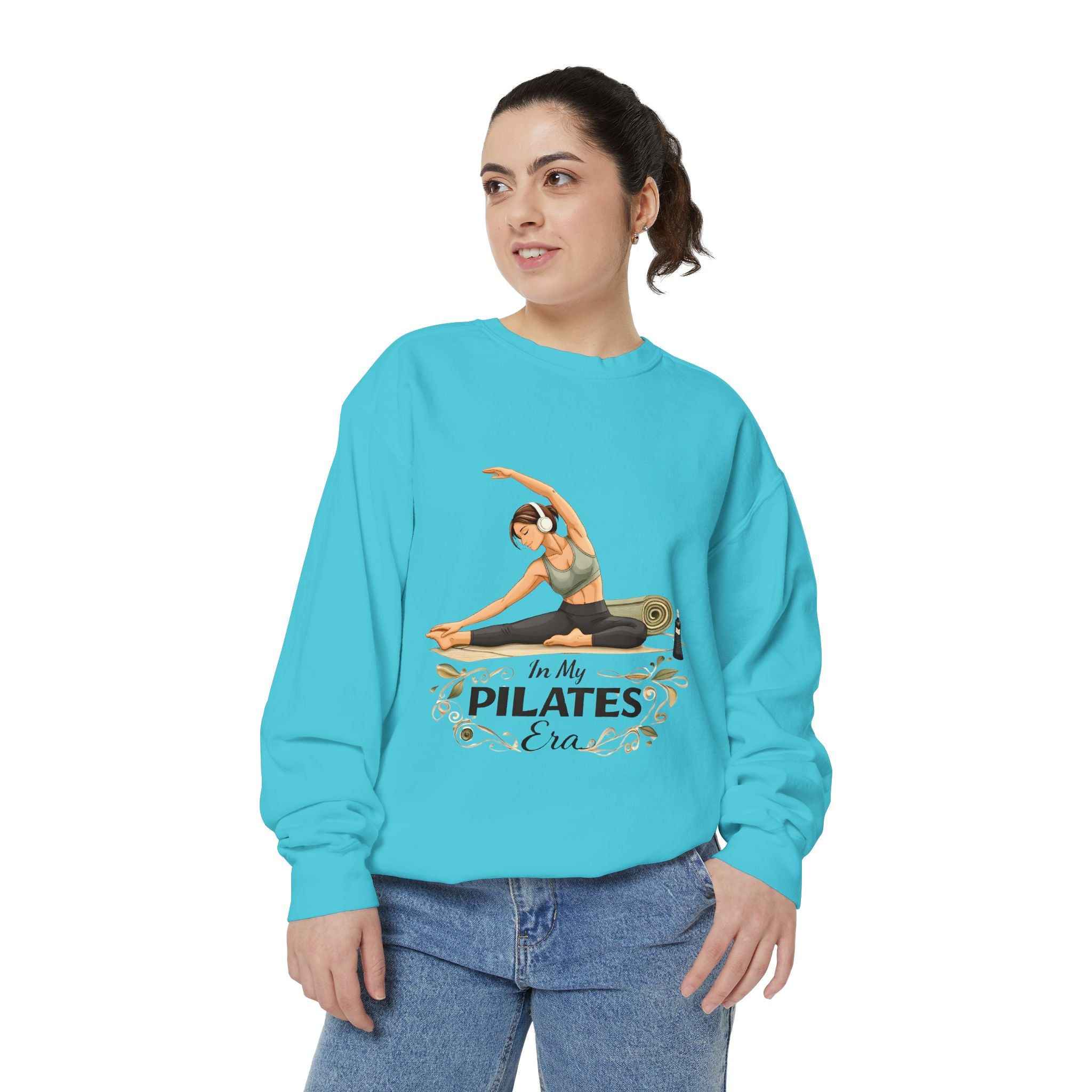 Pilates Era Sweatshirt - 'In My Pilates Era' Illustrated Fitness Crewneck