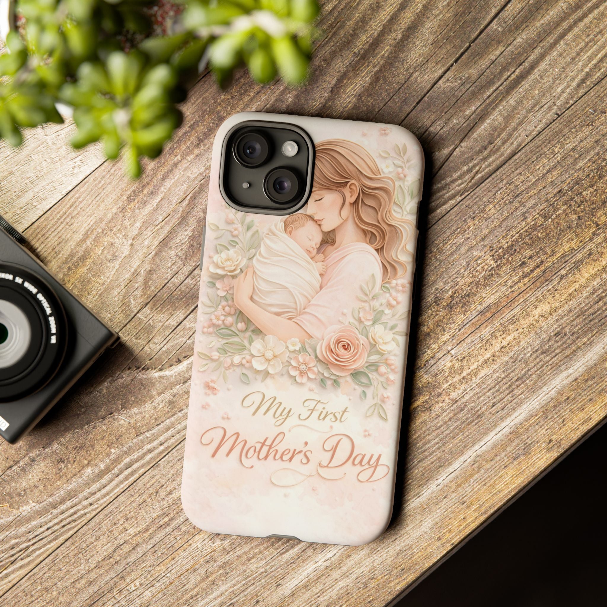 My First Mother's Day Floral Phone Case — Mom & Baby Protective Case