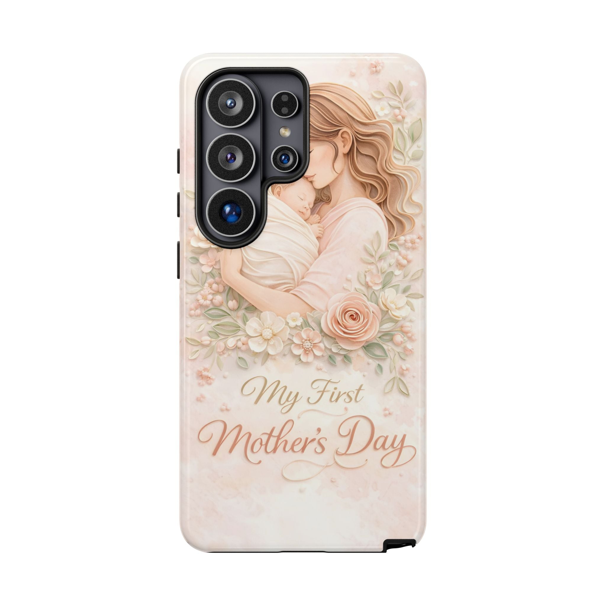 My First Mother's Day Floral Phone Case — Mom & Baby Protective Case