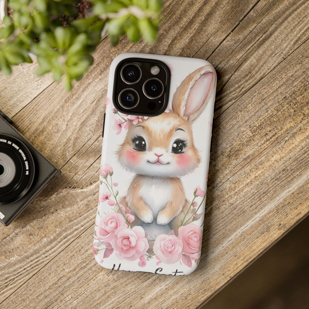 Cute Bunny Phone Case — Adorable Kawaii Rabbit Phone Cover for Girls & Animal Lovers