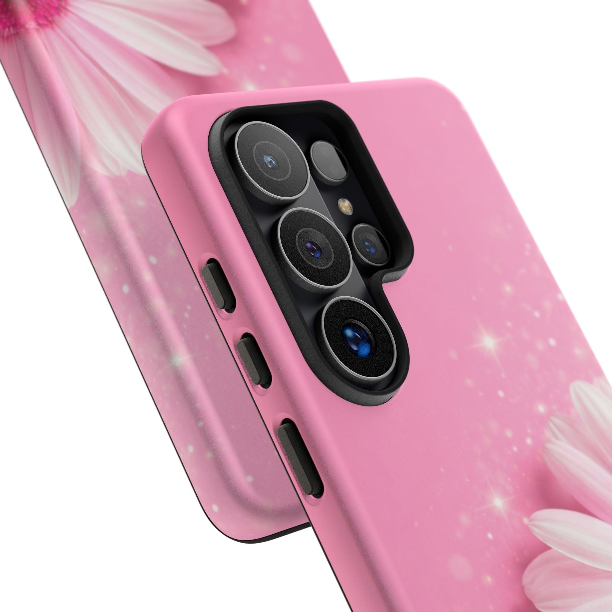 Pink Daisy Phone Case, Aesthetic Floral iPhone & Samsung Case, Cute Flower Phone Cover, Soft Girl Coquette Case, Feminine Pink Case