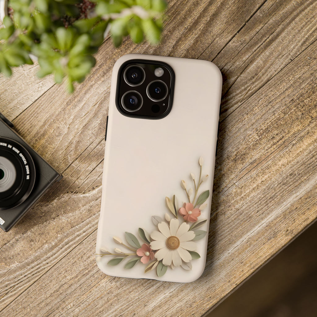 Daisy Blossom Tough Phone Case — Floral Protective iPhone Cover