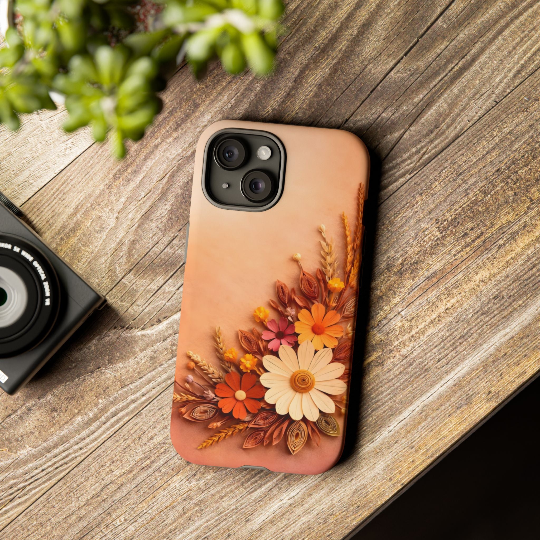 Floral Daisies Phone Case — Autumn Bouquet Protective iPhone Cover