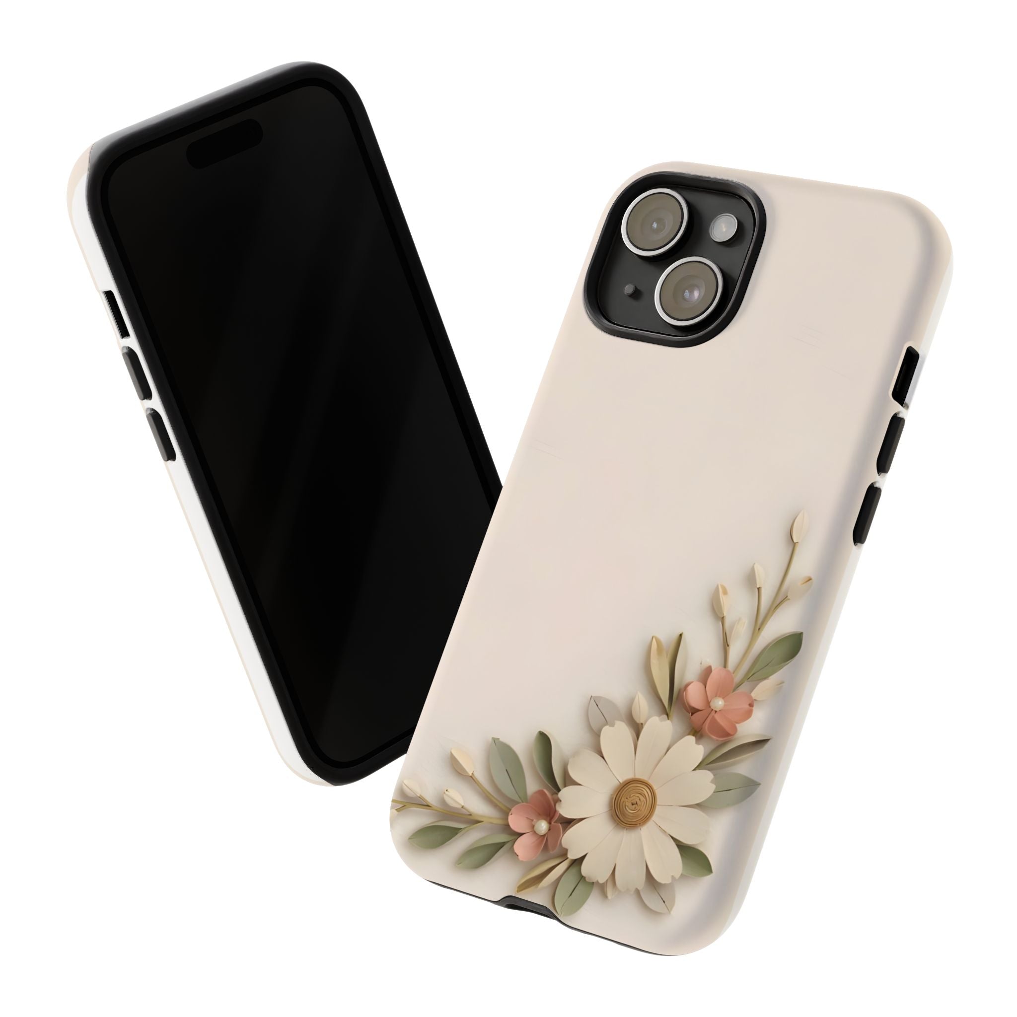 Daisy Blossom Tough Phone Case — Floral Protective iPhone Cover