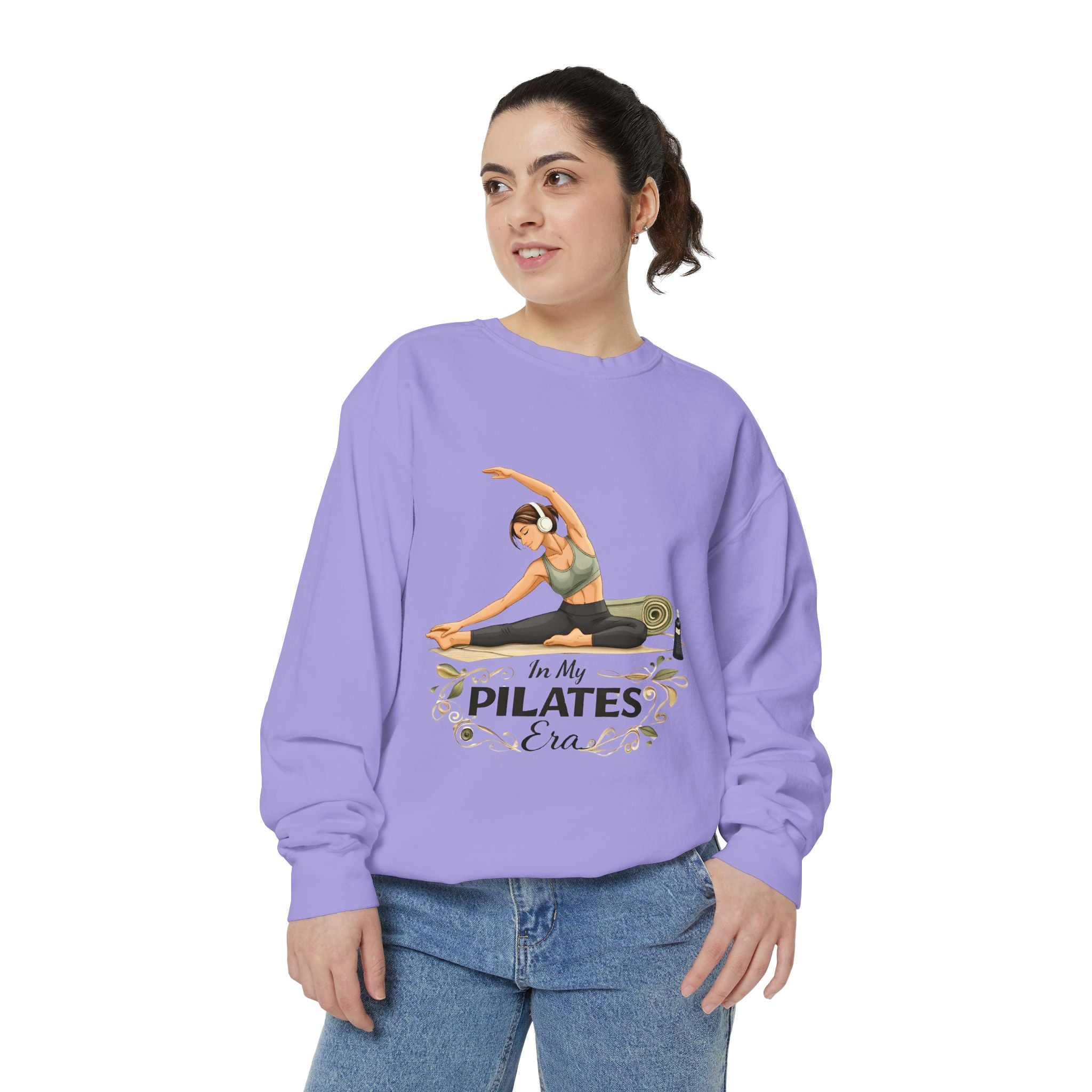 Pilates Era Sweatshirt - 'In My Pilates Era' Illustrated Fitness Crewneck