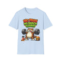 Funny Gym Cat Shirt, No Pain No Snack Gains Tee, Workout Motivation Shirt, Fitness Humor T-Shirt for Men & Women