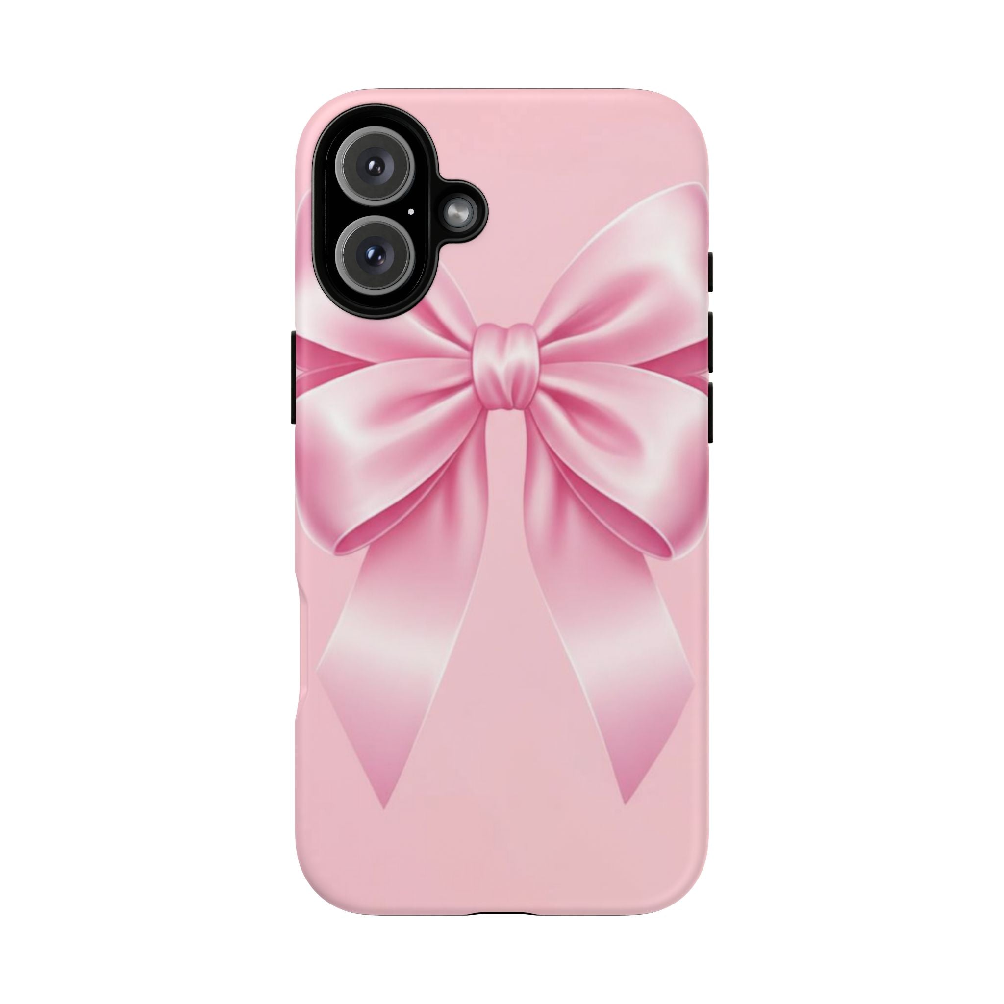 Coquette Pink Bow Phone Case, Cute Aesthetic iPhone Case, Soft Girl Bow Cover, Feminine Girly Phone Case