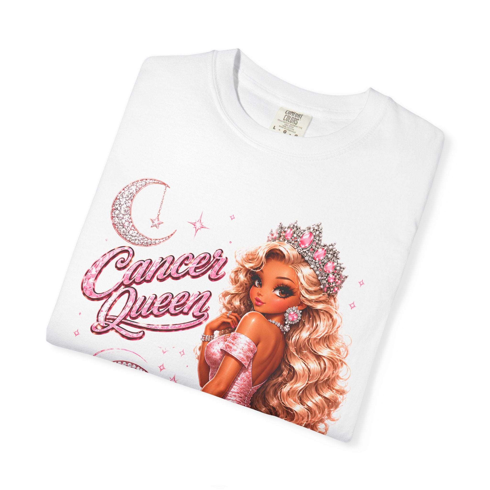 Cancer Queen Soft Heart Strong Soul Shirt – Zodiac Astrology Graphic Tee for Women, Pink Coquette Cancer Zodiac Birthday Gift, Trendy Astrology T-Shirt