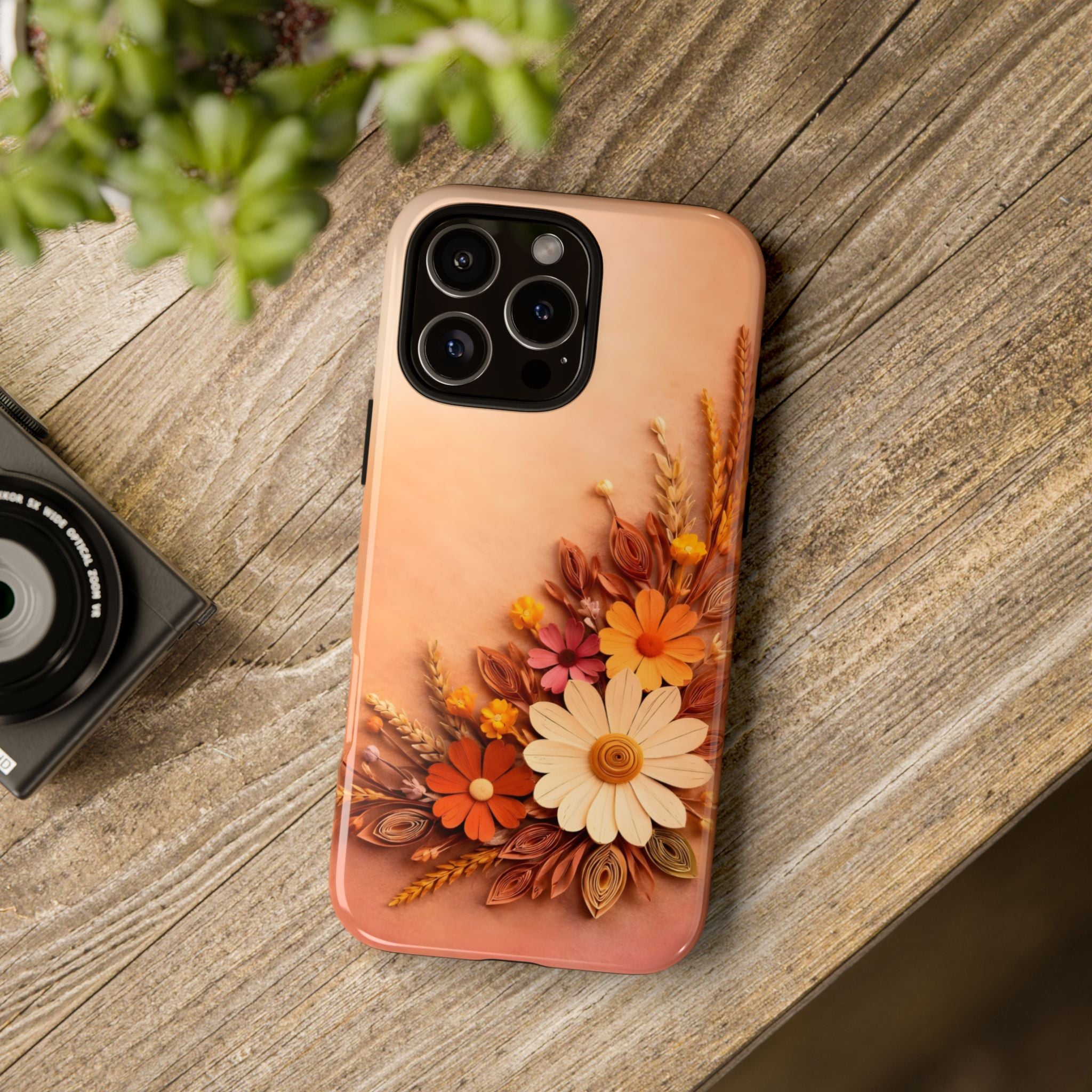 Floral Daisies Phone Case — Autumn Bouquet Protective iPhone Cover