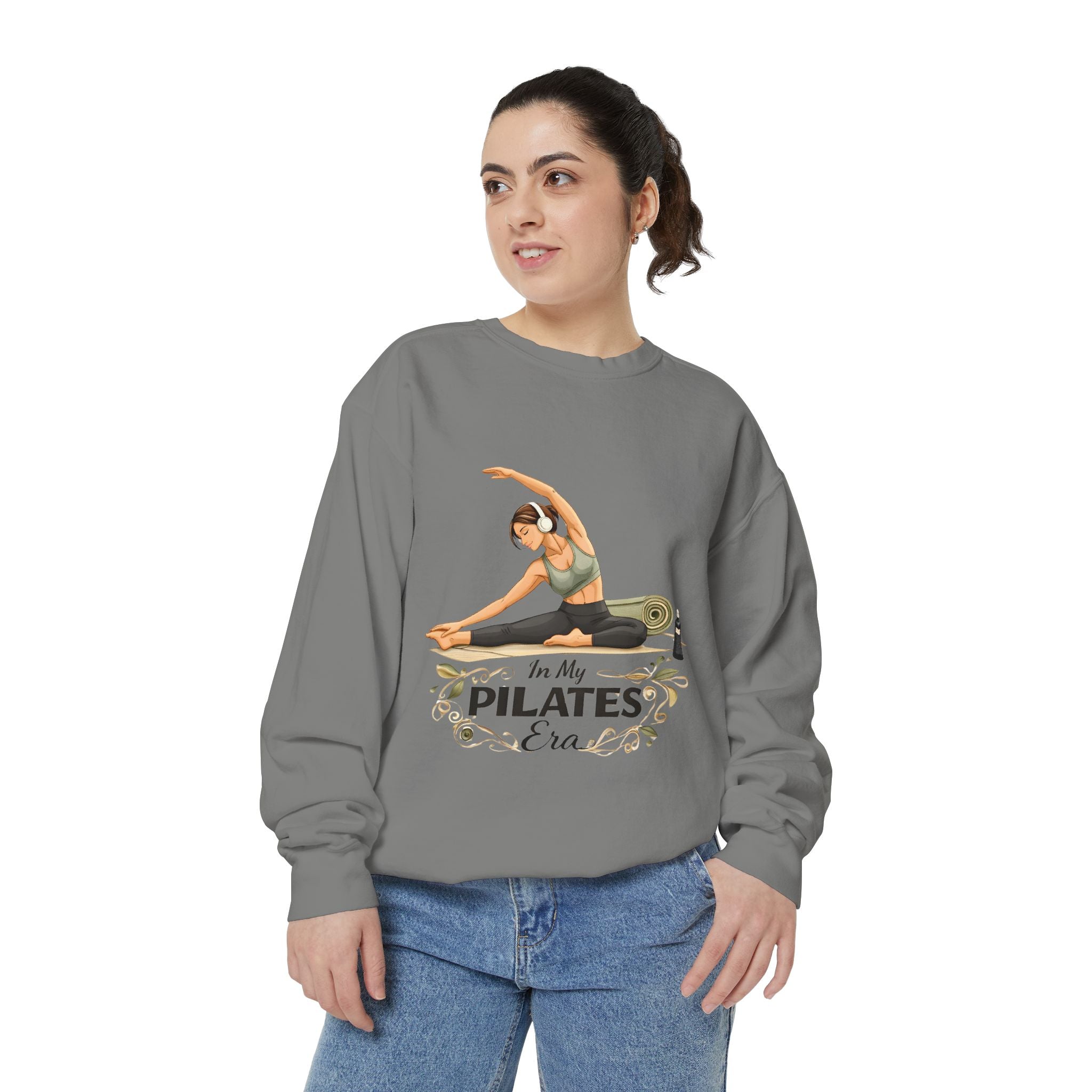 Pilates Era Sweatshirt - 'In My Pilates Era' Illustrated Fitness Crewneck