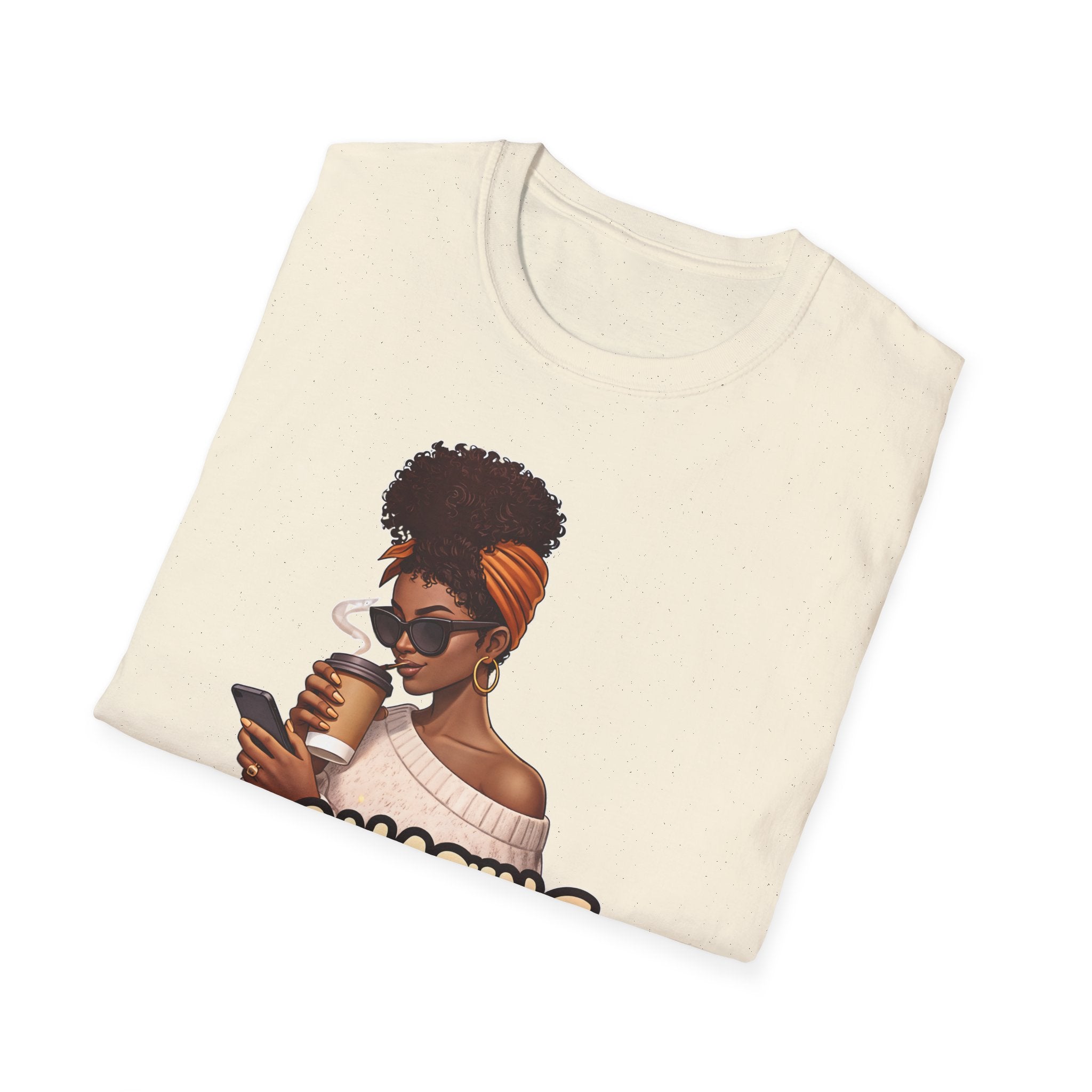 Chasing Goals Not People T-Shirt — Motivational Afro Woman Graphic Tee