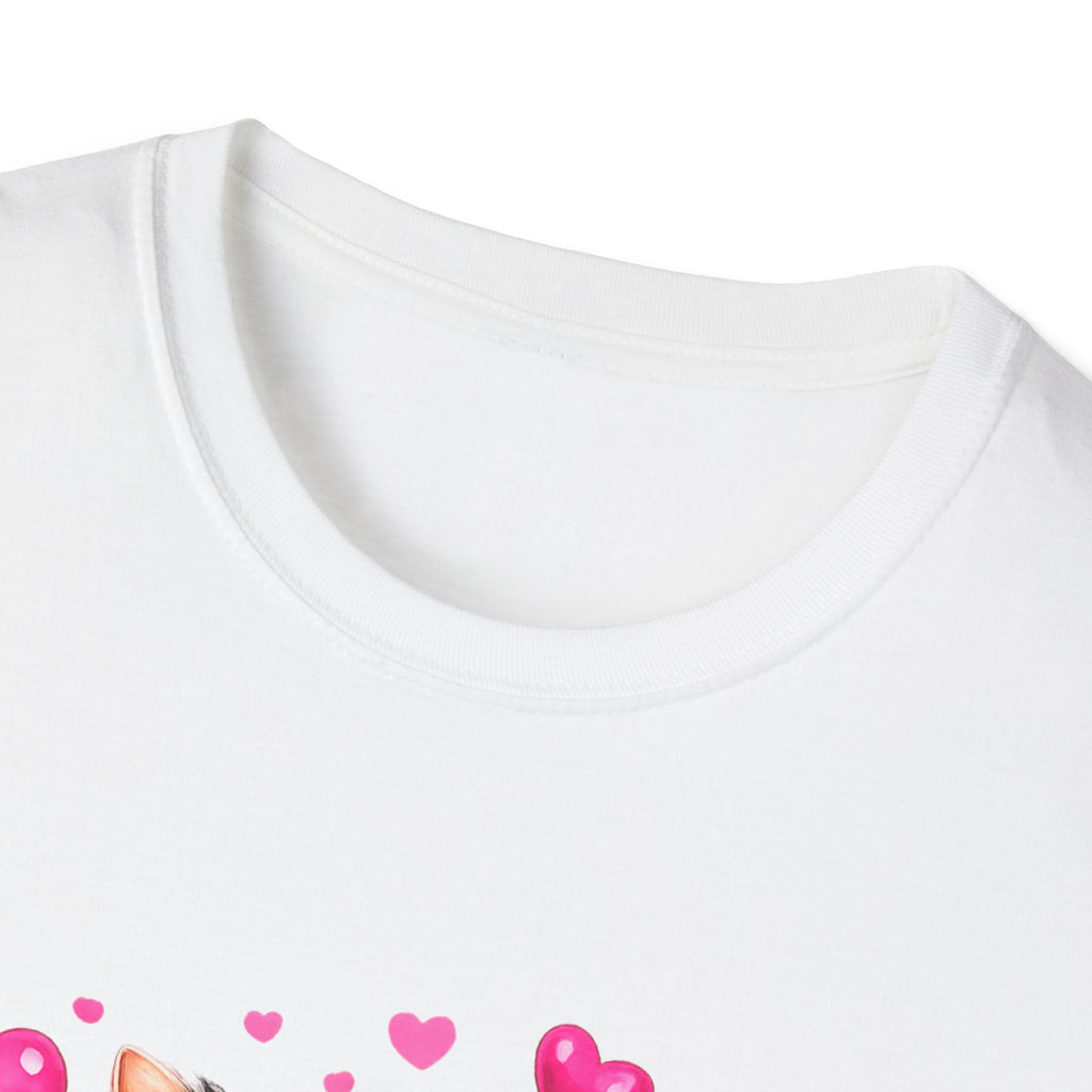 Mommy’s Child Yorkie Shirt – Cute Puppy in Mug Graphic Tee, Dog Lover Gift, Pink Heart Aesthetic, Yorkshire Terrier T-Shirt for Women