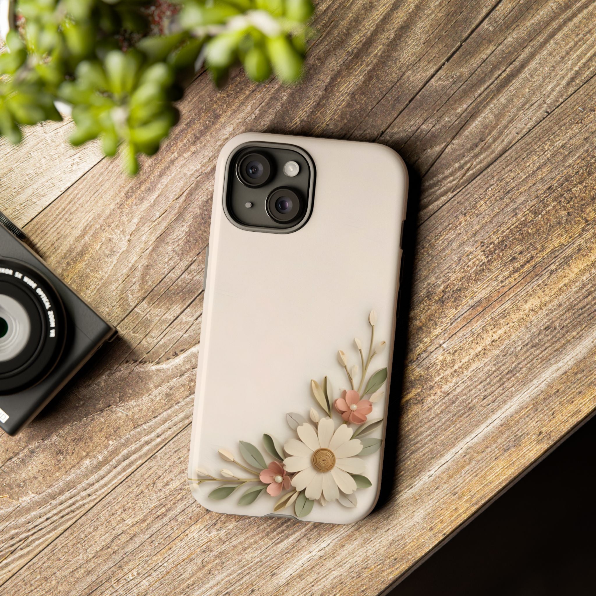 Daisy Blossom Tough Phone Case — Floral Protective iPhone Cover