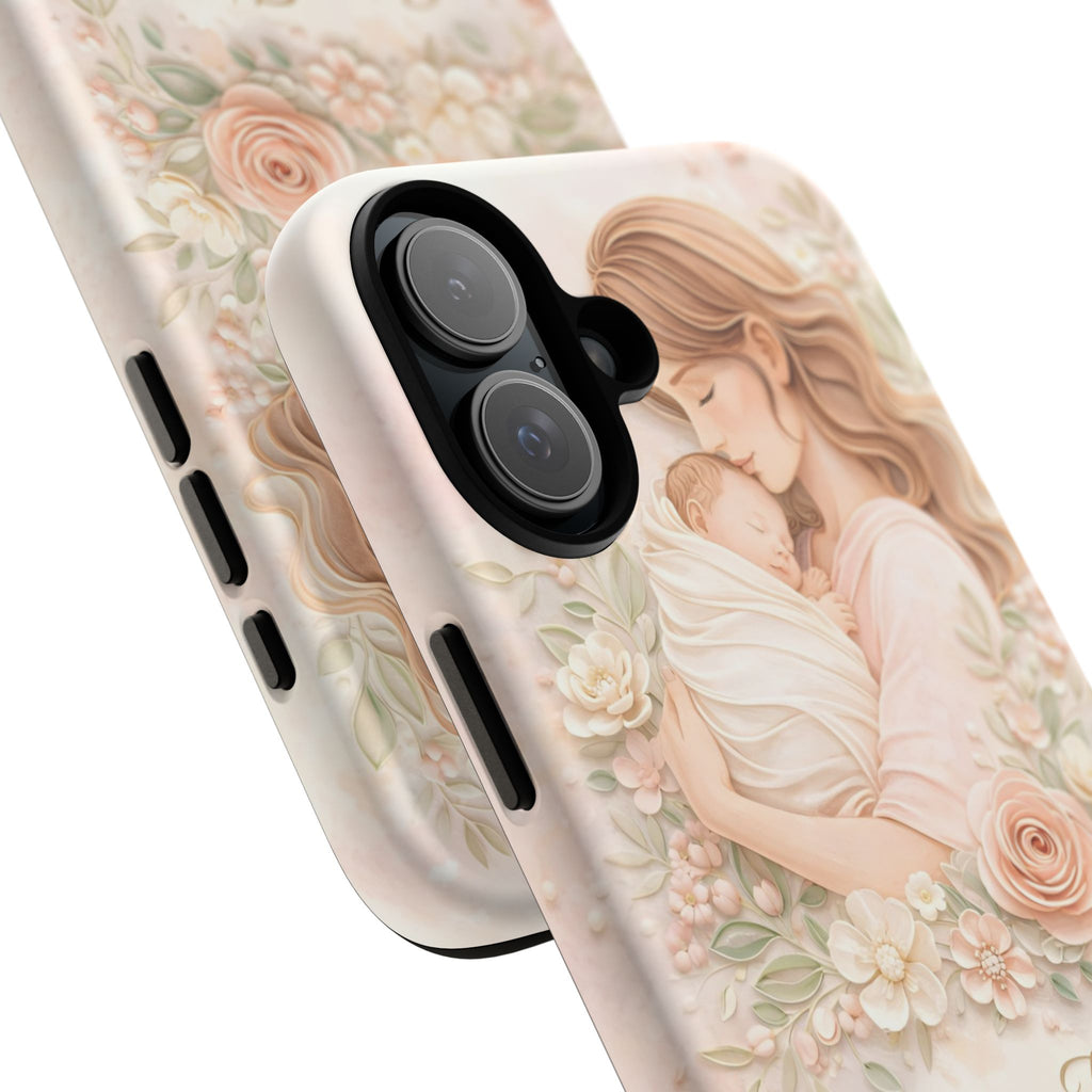 My First Mother's Day Floral Phone Case — Mom & Baby Protective Case