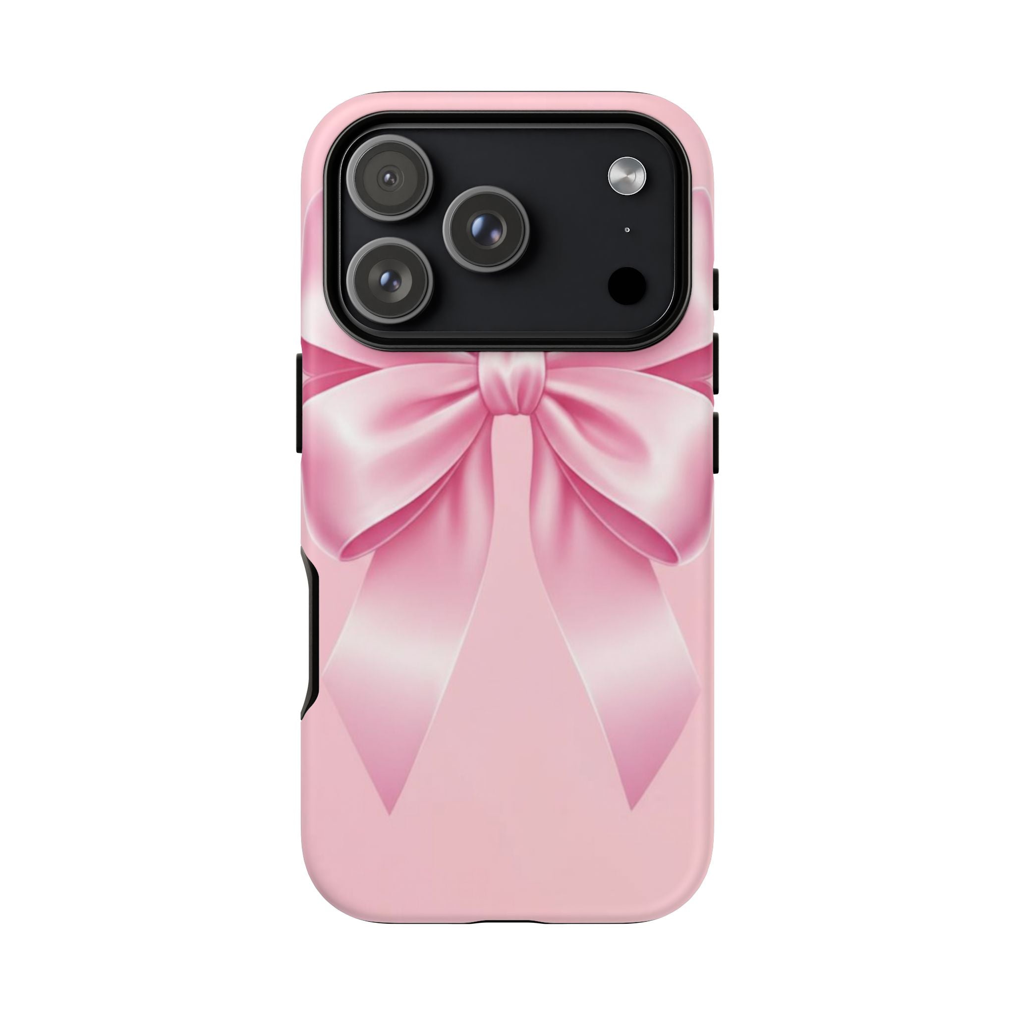 Coquette Pink Bow Phone Case, Cute Aesthetic iPhone Case, Soft Girl Bow Cover, Feminine Girly Phone Case