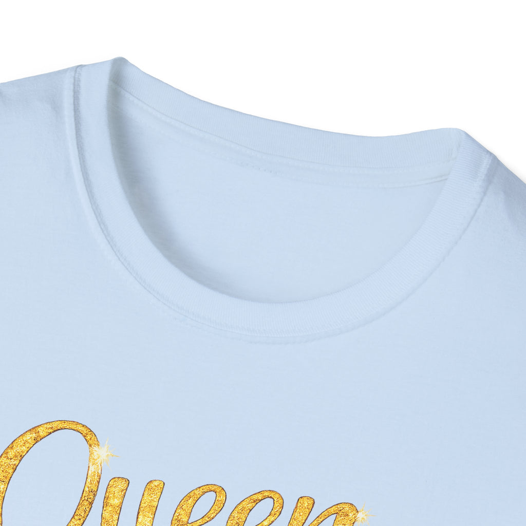 Queen Light Blue Boots Shirt – Pink Crown Graphic Tee, Cute Girly Streetwear, Fashion Queen Outfit, Trendy Women’s Statement T-Shirt